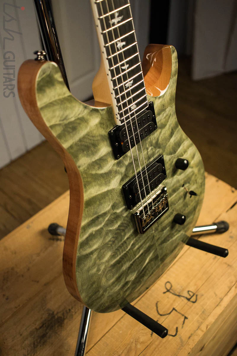 Paul Reed Smith PRS Mark Holcomb SE Quilted Maple Trampas Green Ish Guitars Exclusive #20 (DEMO) - Image 6