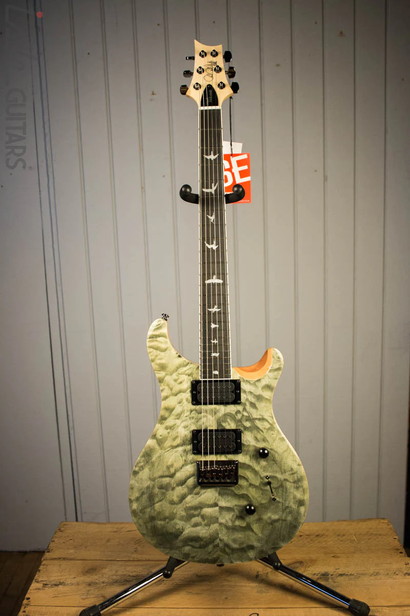 Paul Reed Smith PRS Mark Holcomb SE Quilted Maple Trampas Green Ish Guitars Exclusive #6 (DEMO VIDEO) - Image 2