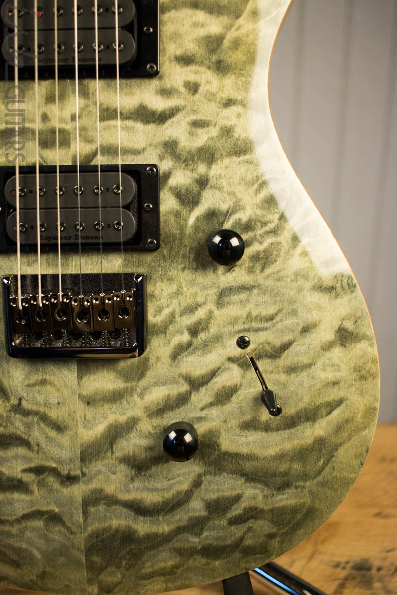 Paul Reed Smith PRS Mark Holcomb SE Quilted Maple Trampas Green Ish Guitars Exclusive #8 - Image 4