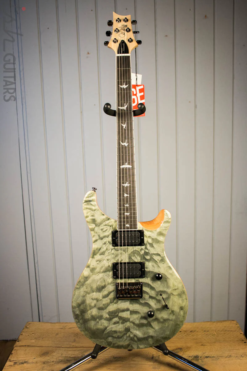Paul Reed Smith PRS Mark Holcomb SE Quilted Maple Trampas Green Ish Guitars Exclusive #21 (DEMO VIDEO) - Image 2