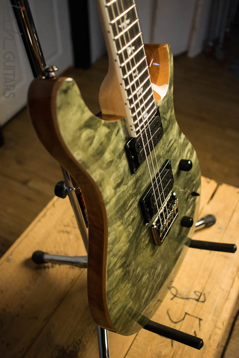 Paul Reed Smith PRS Mark Holcomb SE Quilted Maple Trampas Green Ish Guitars Exclusive #10 (DEMO VIDEO) - Image 6