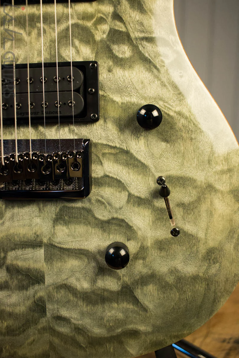 Paul Reed Smith PRS Mark Holcomb SE Quilted Maple Trampas Green Ish Guitars Exclusive #9 (DEMO VIDEO) - Image 4