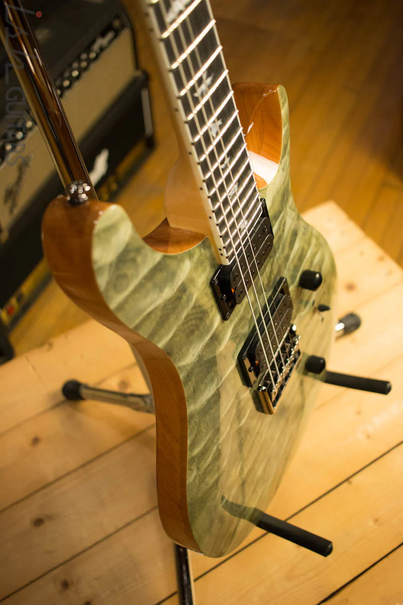 Paul Reed Smith PRS Mark Holcomb SE Quilted Maple Trampas Green Ish Guitars Exclusive (DEMO VIDEO) - Image 6