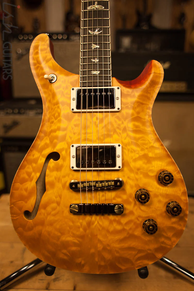 Paul Reed Smith PRS B-Stock McCarty 594 Semi-Hollow Wood Library Korina Neck Ebony Fretboard Korina Back Faded McCarty Sunburst Satin Finish