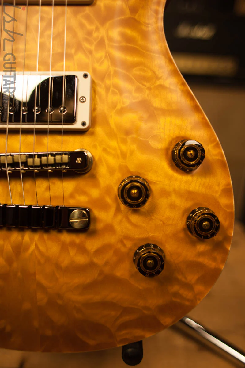 Paul Reed Smith PRS B-Stock McCarty 594 Semi-Hollow Wood Library Korina Neck Ebony Fretboard Korina Back Faded McCarty Sunburst Satin Finish - Image 4