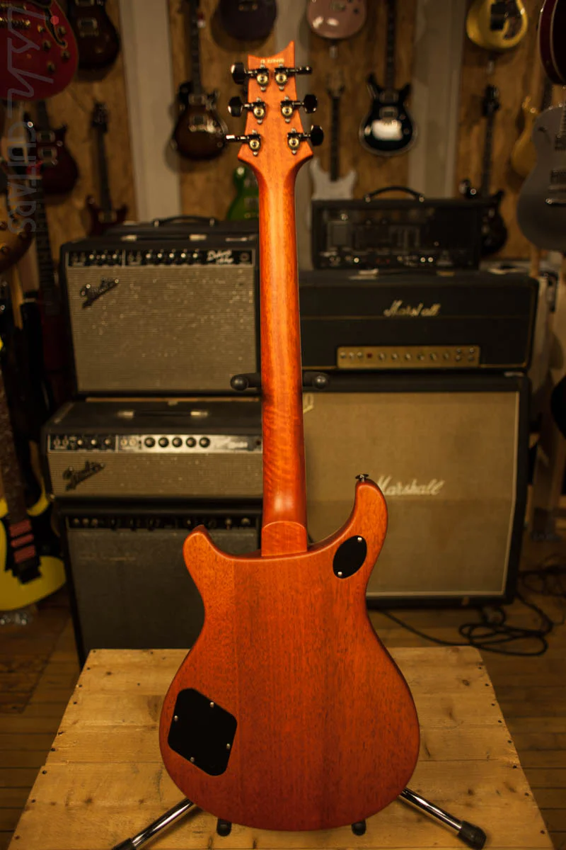 Paul Reed Smith PRS B-Stock McCarty 594 Semi-Hollow Wood Library Korina Neck Ebony Fretboard Korina Back Faded McCarty Sunburst Satin Finish - Image 7