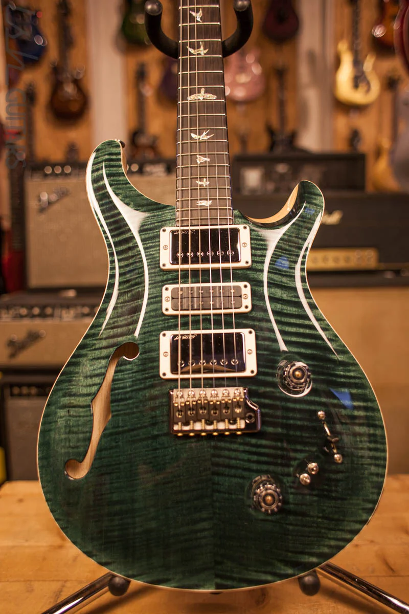Paul Reed Smith PRS Special 22 Semi-Hollow Wood Library Artist Top Swamp Ash Back Black Slate
