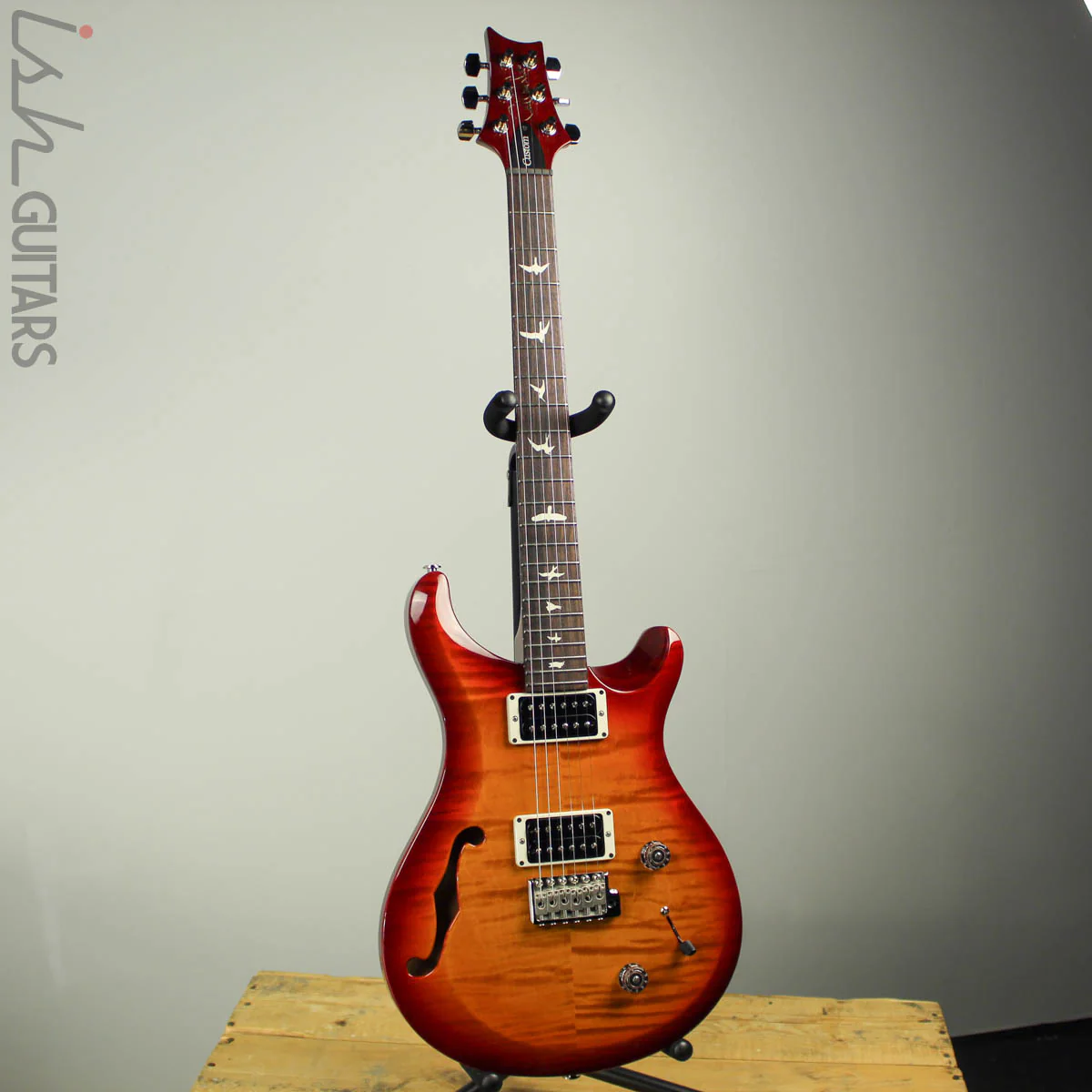Paul Reed Smith S2 Custom 22 Semi-Hollow Dark Cherry Sunburst - Image 2