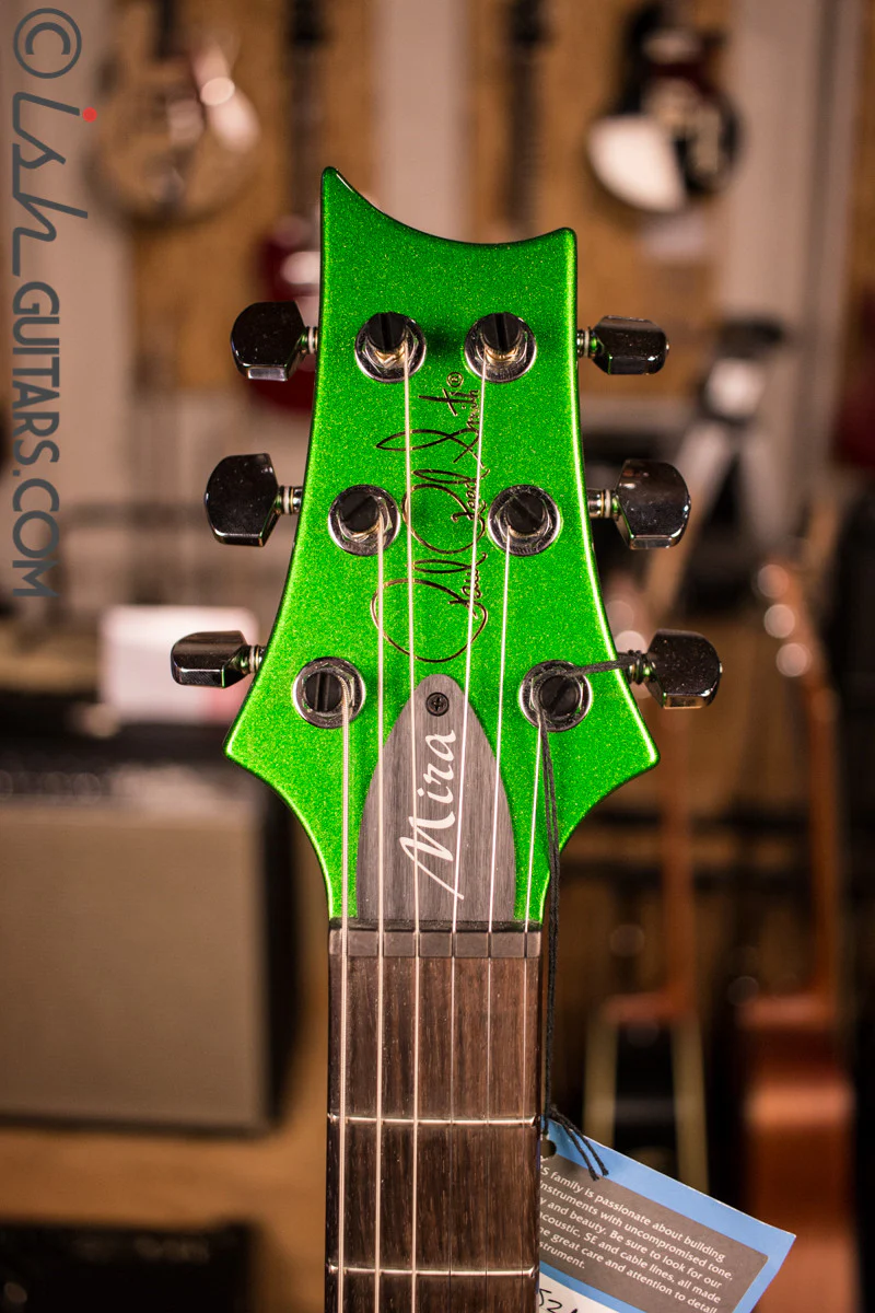 Paul Reed Smith S2 Mira Semi Hollow "Color of the Month" Jewel Lime Metallic - Image 6