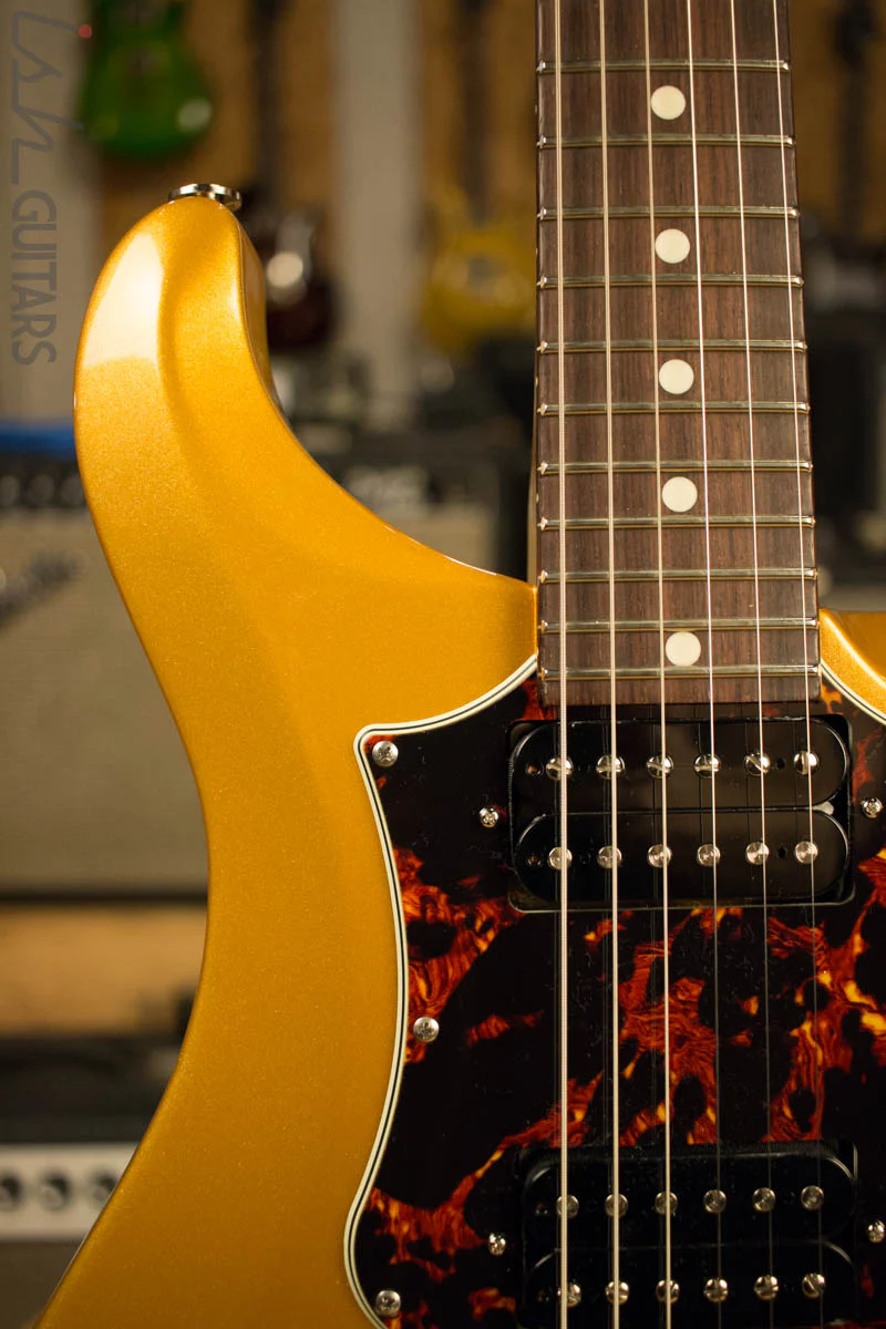 2018 Paul Reed Smith S2 Standard 24 Custom Gold w/ Tortoise Shell Pickguard - Image 3