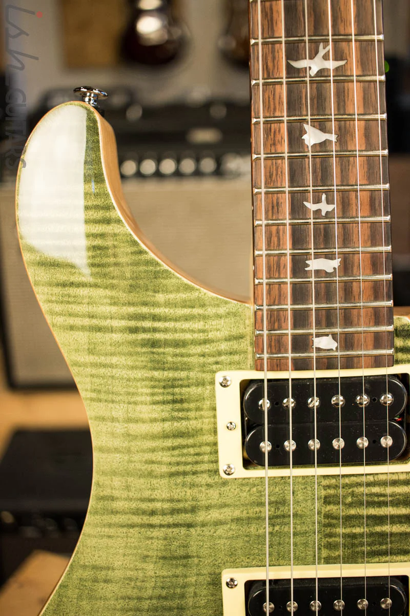 2018 Paul Reed Smith SE Custom 24 Trampas Green - Image 3
