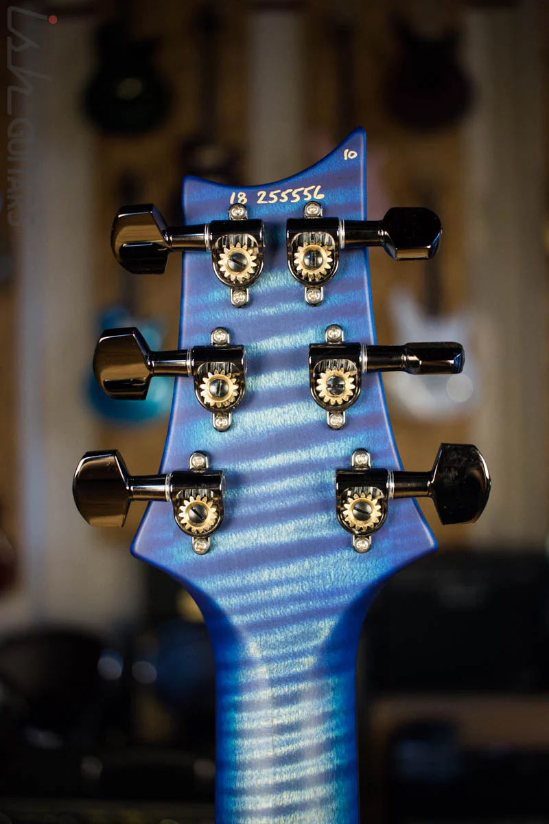 Paul Reed Smith Wood Library Custom 24/08 Satin Faded Blue Burst Quilted Maple Top Swamp Ash Body - Image 6
