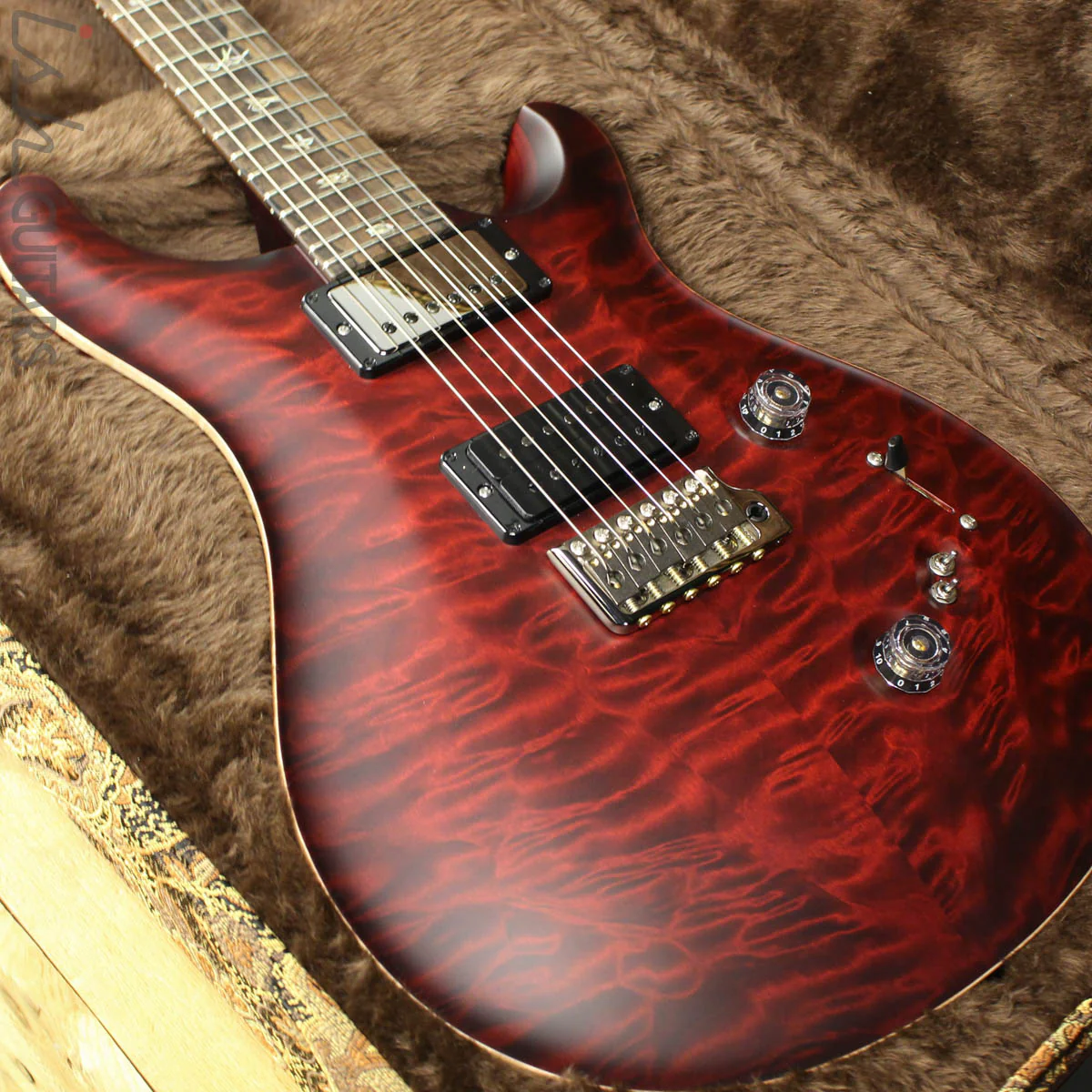 Paul Reed Smith Wood Library Custom 24-08 Satin Red Tiger Quilted Maple Top - Image 13