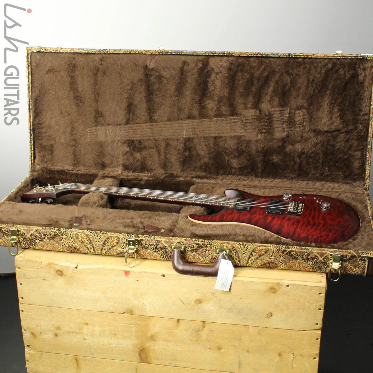 Paul Reed Smith Wood Library Custom 24-08 Satin Red Tiger Quilted Maple Top - Image 14