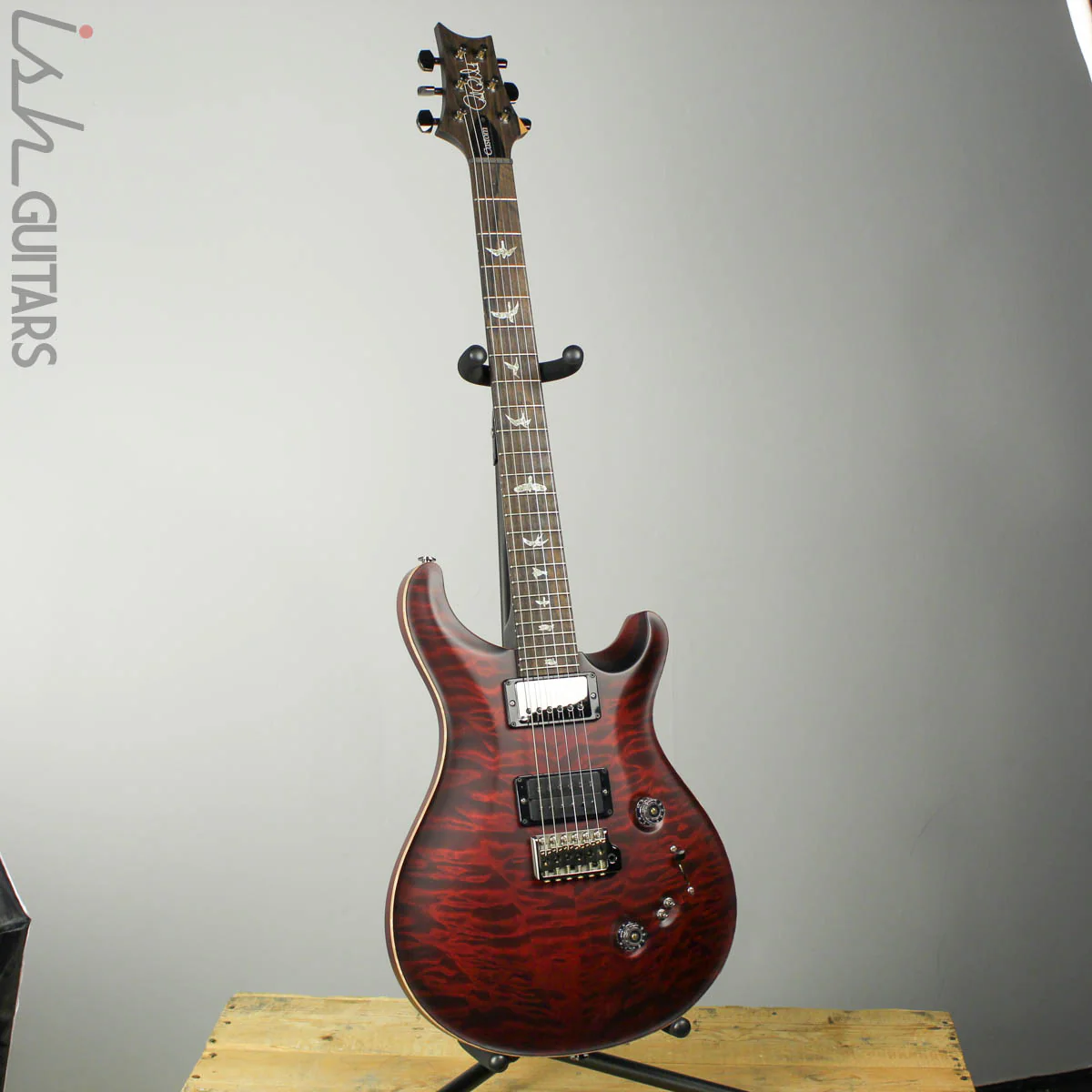 Paul Reed Smith Wood Library Custom 24-08 Satin Red Tiger Quilted Maple Top - Image 2