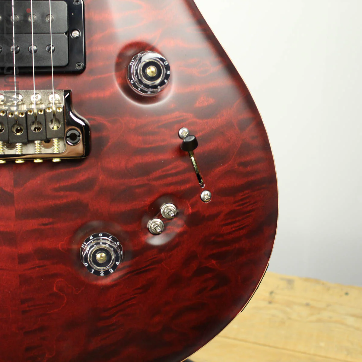 Paul Reed Smith Wood Library Custom 24-08 Satin Red Tiger Quilted Maple Top - Image 4