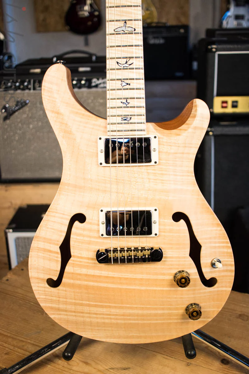 Paul Reed Smith Wood Library Hollowbody I Natural One Piece Top w/ Flamed Maple Neck