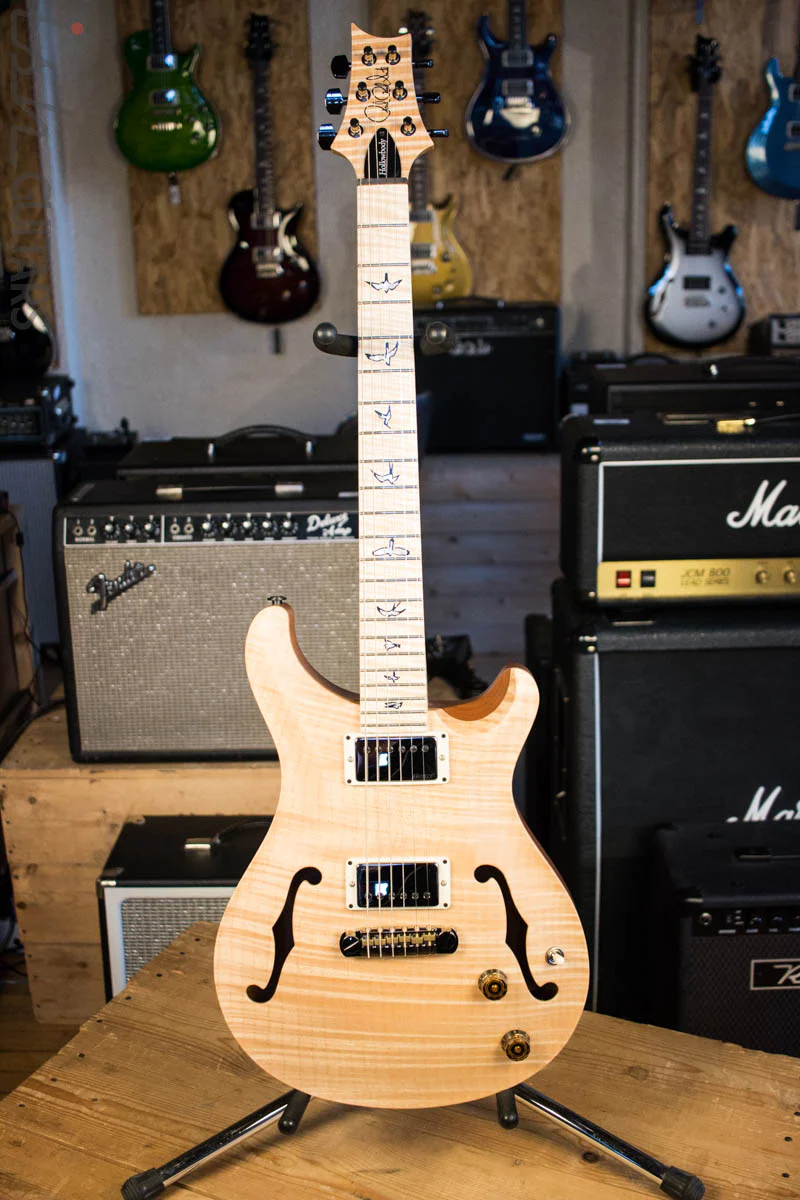 Paul Reed Smith Wood Library Hollowbody I Natural One Piece Top w/ Flamed Maple Neck - Image 2