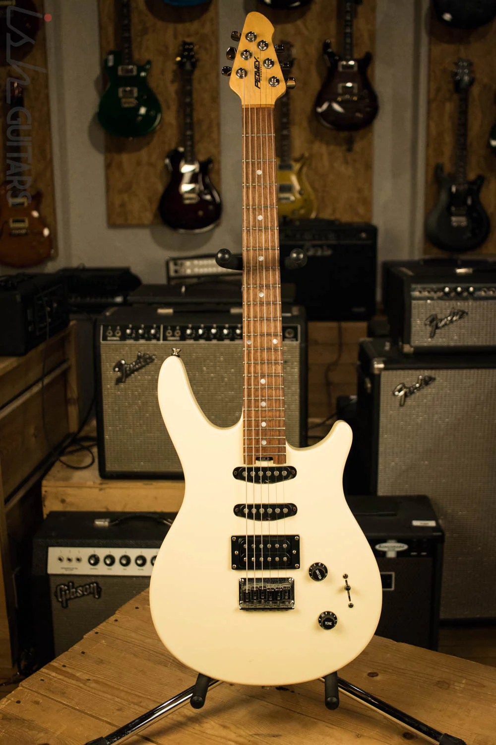 1998 White Peavey Firenza JX Electric Guitar - Image 2