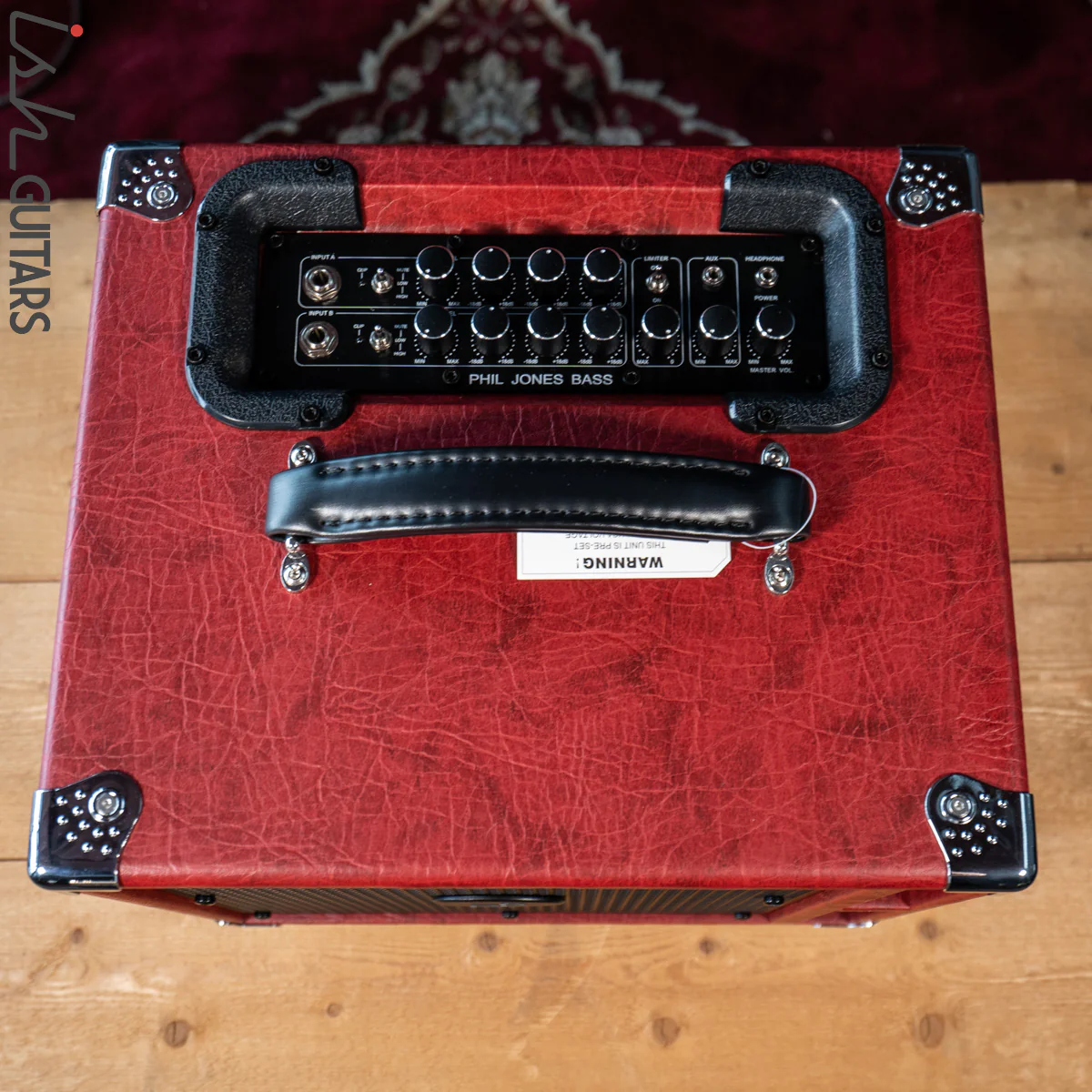 Phil Jones Bass Suitcase Compact BG-400 Combo Amp Red - Image 3