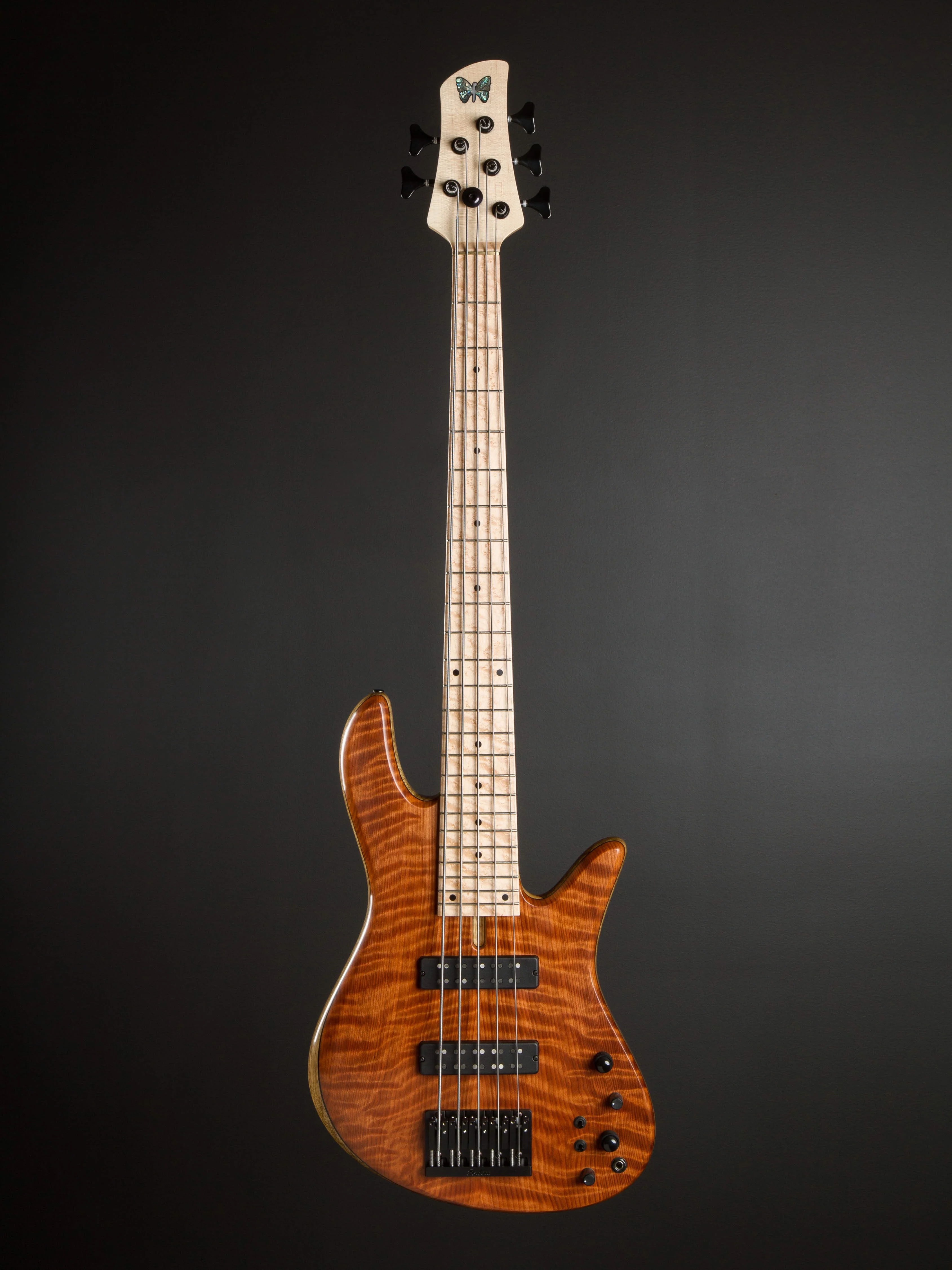 PRE-ORDER Fodera Flamed Redwood Emperor 5 Standard Special E5S