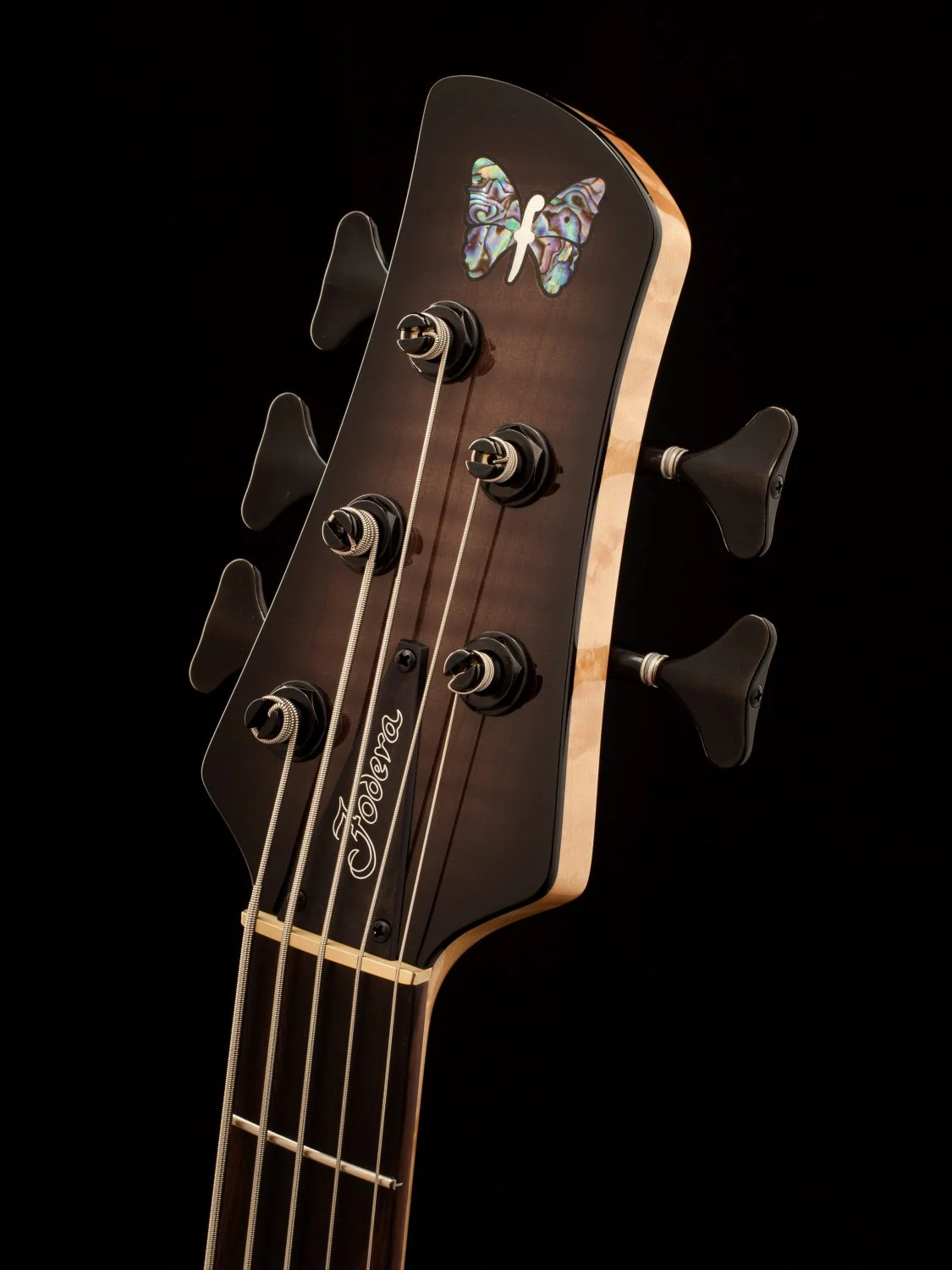 NAMM 2018 Fodera Imperial MG 5 String Elite Black Burst Bass Guitar - Image 4