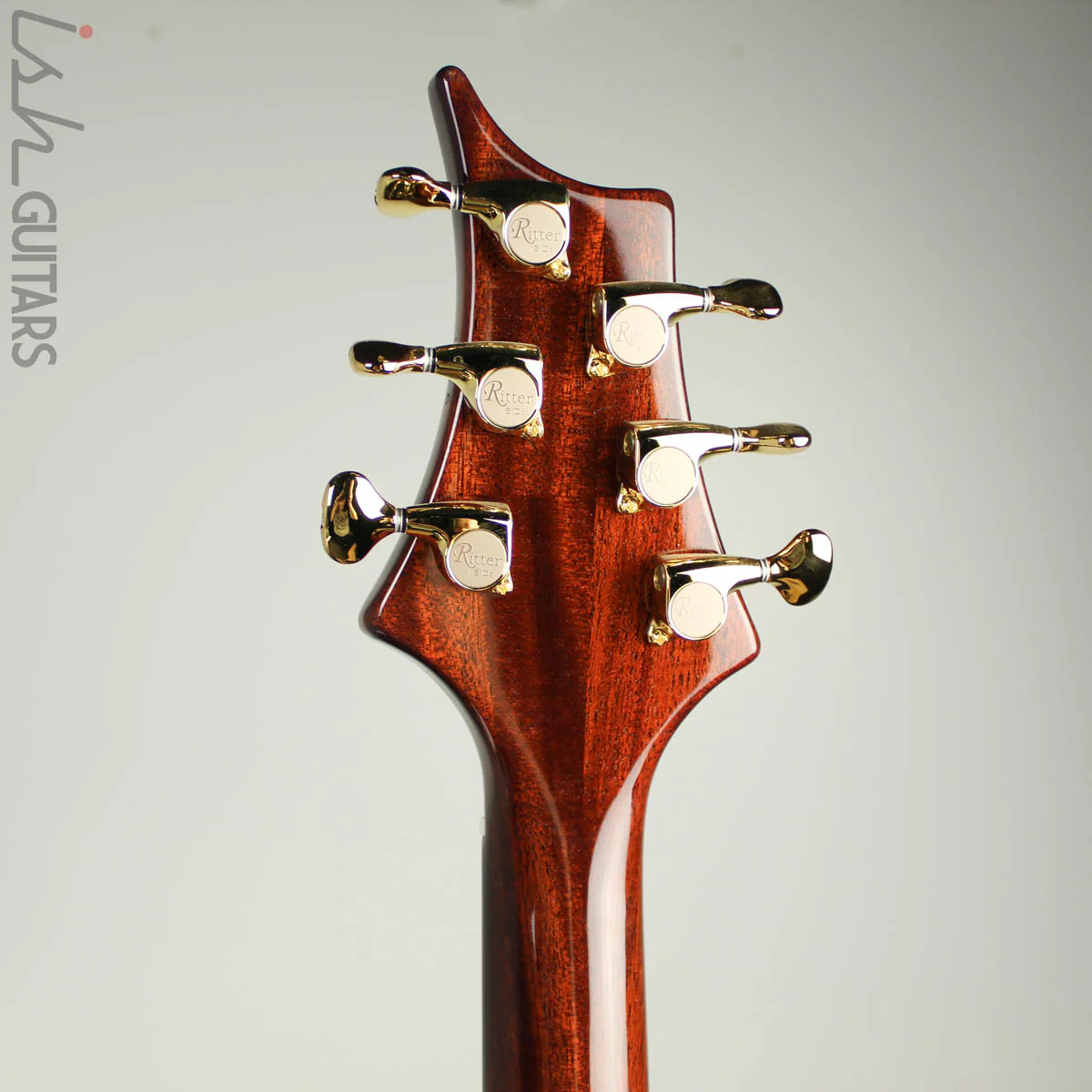 NAMM 2018 Jens Ritter The Third Rose Princess Isabella Guitar Quilted Maple 24K Gold Inlays - Image 9