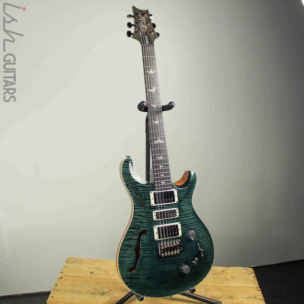 2018 Paul Reed Smith PRS Special 22 Semi-Hollow Wood Library Artist Top Black Slate - Image 2