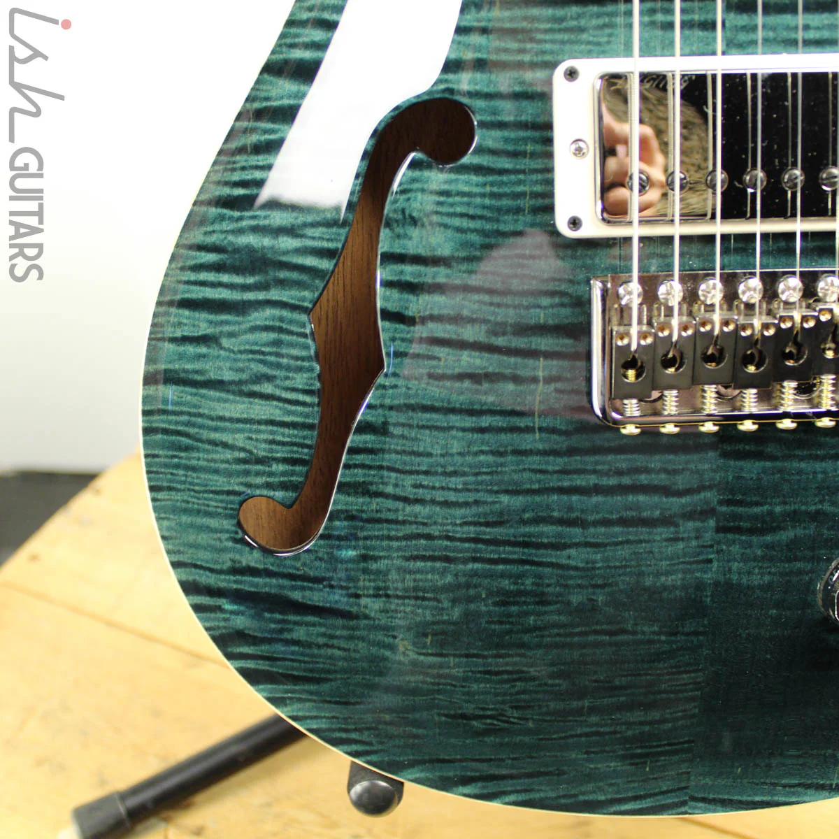 2018 Paul Reed Smith PRS Special 22 Semi-Hollow Wood Library Artist Top Black Slate - Image 4