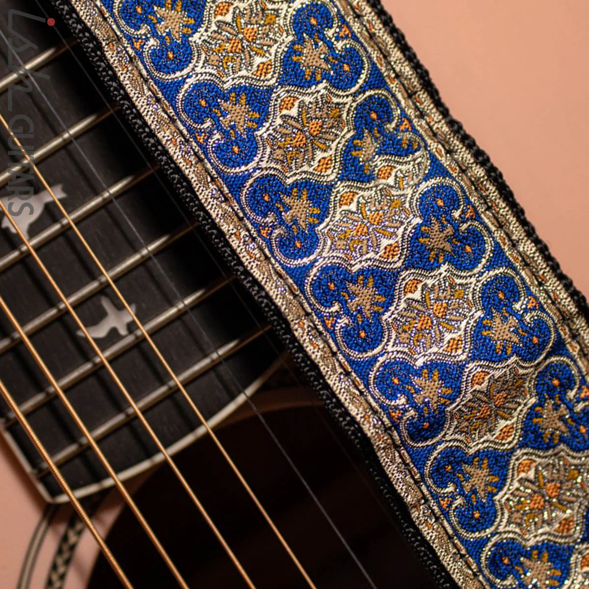 PRS 2” Retro Guitar Strap Blue/Silver Limited Edition - Image 2