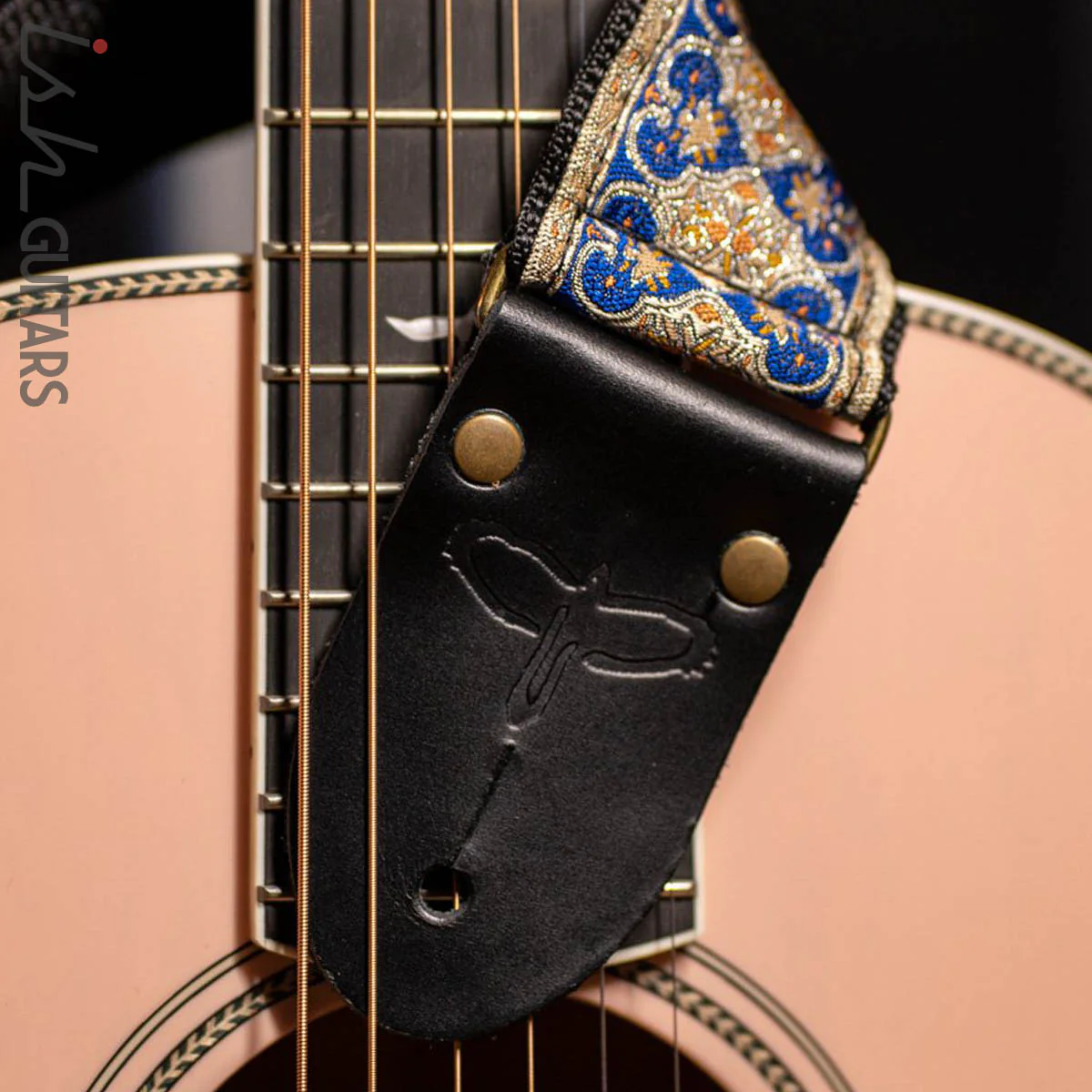 PRS 2” Retro Guitar Strap Blue/Silver Limited Edition - Image 3