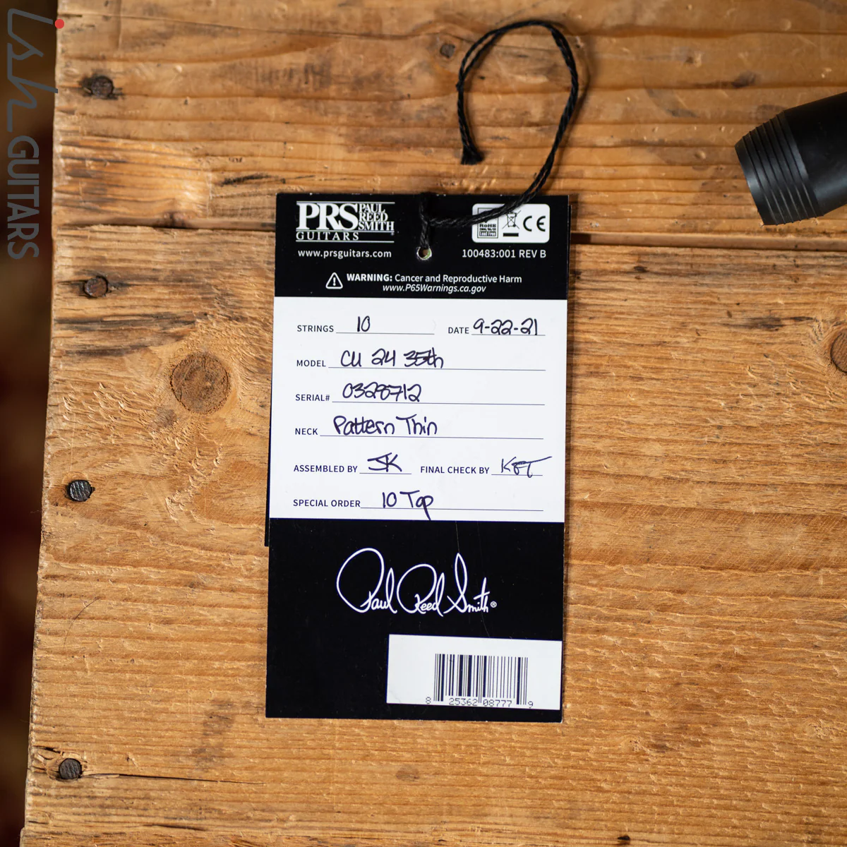 PRS 35th Anniversary Custom 24 Aqua Blue Wrap 10 Top - Image 12