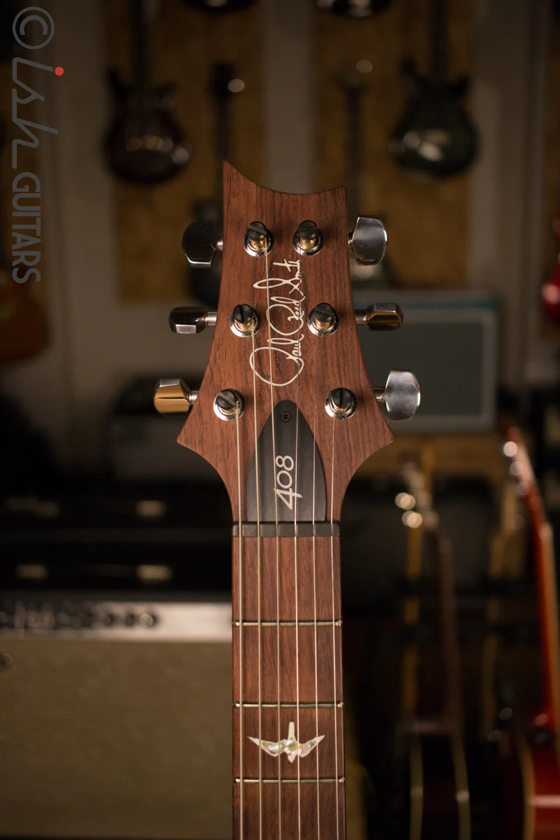 2017 Paul Reed Smith PRS 408 Custom Color Gold Top Natural Back - Image 5