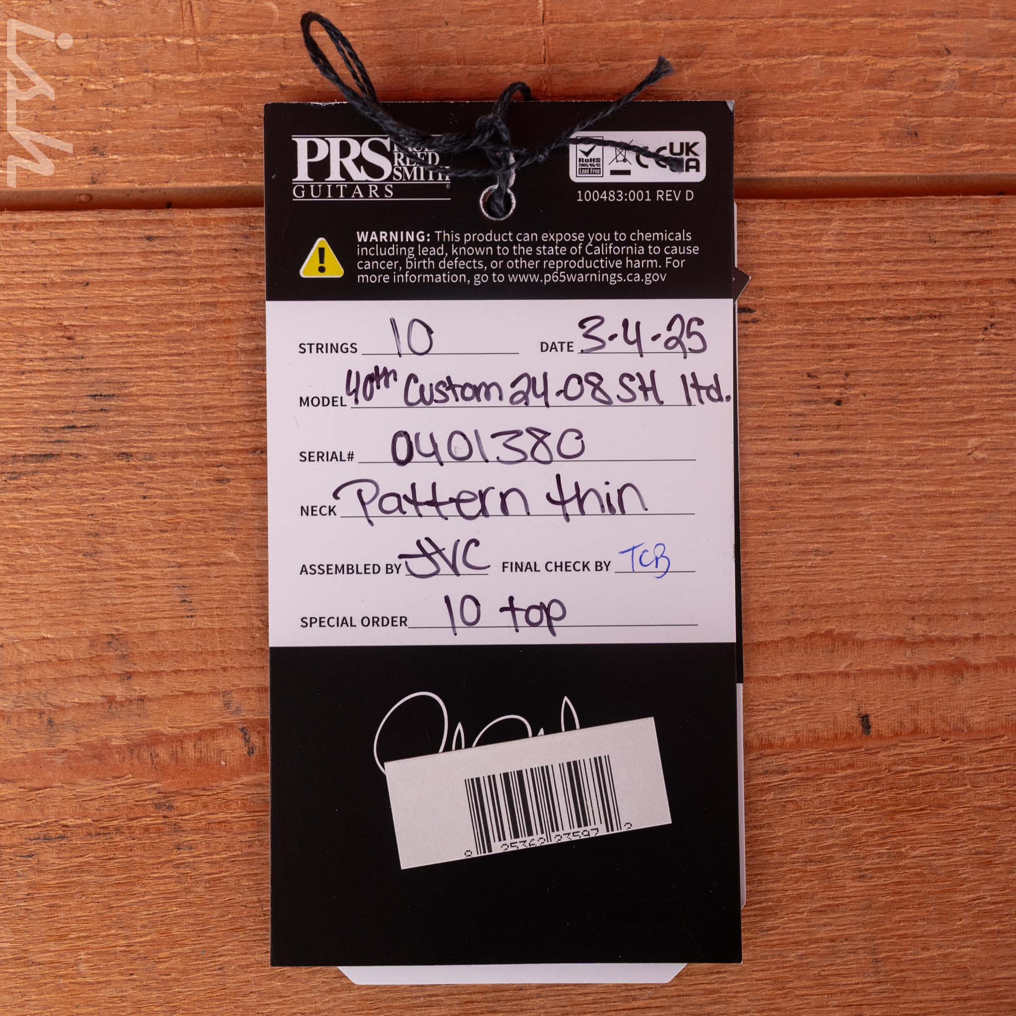 PRS 40th Anniversary Custom 24-08 Semi-Hollow Limited Edition Faded Whale Blue - Image 12
