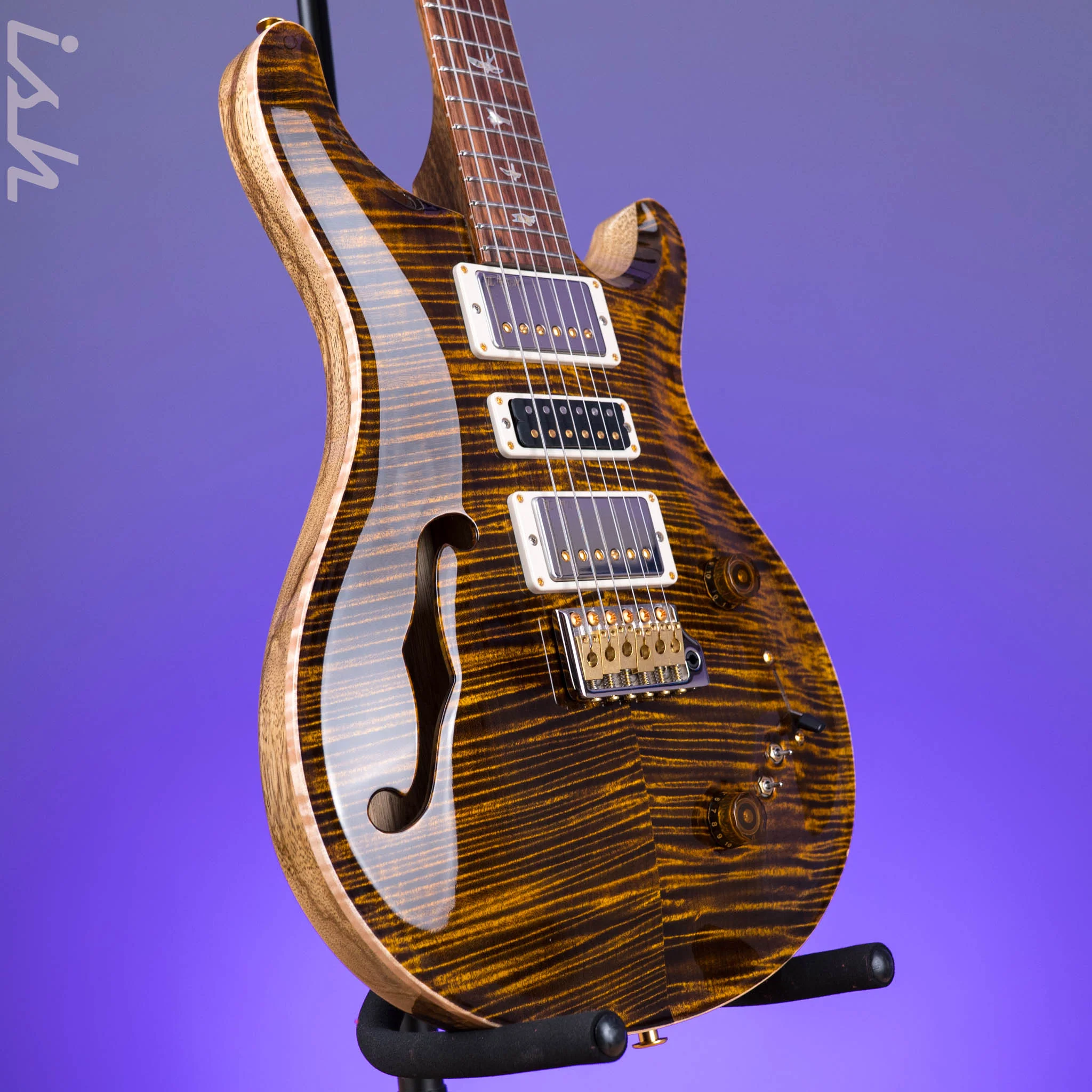 PRS 40th Anniversary Special Semi-Hollow Limited Edition Yellow Tiger - Image 3
