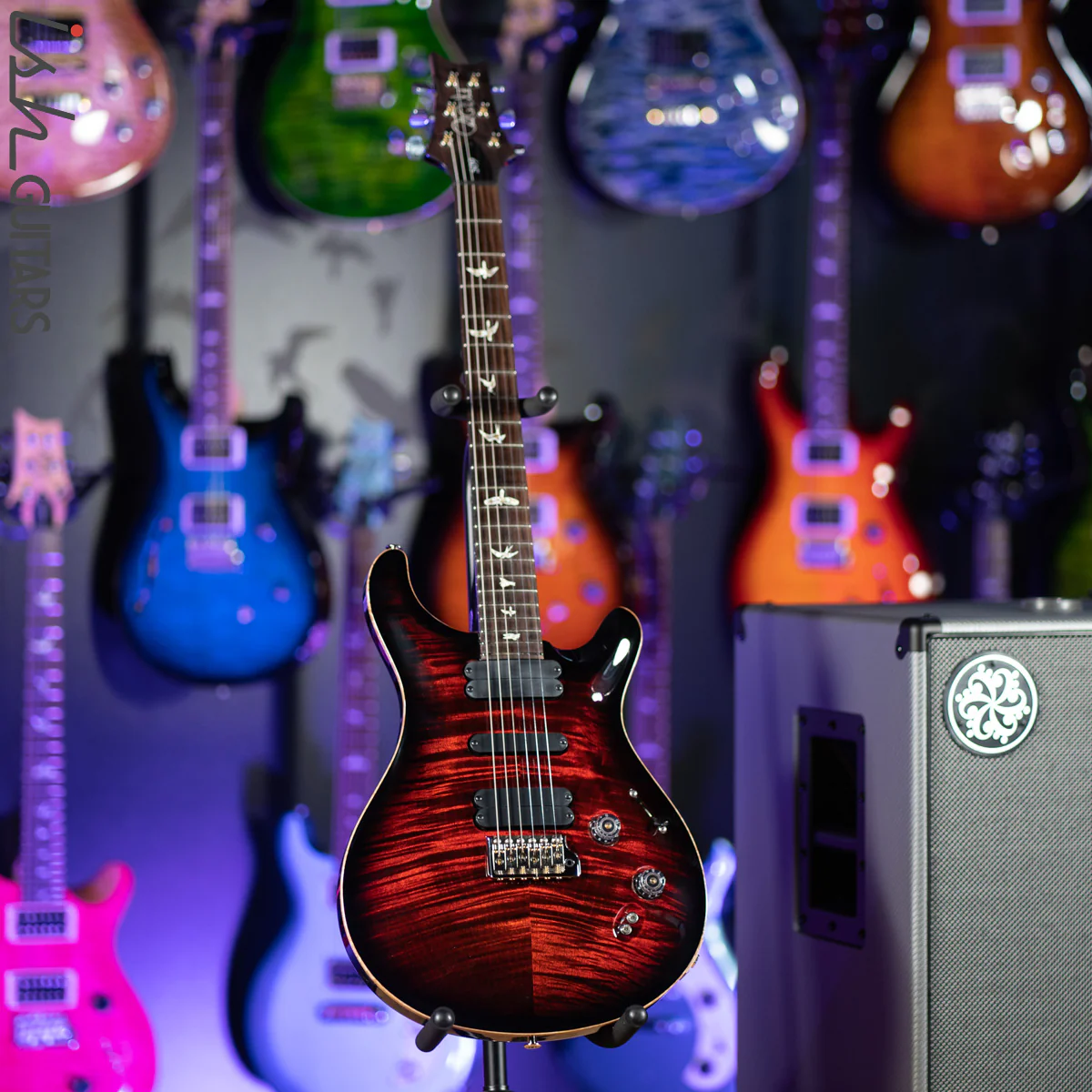 PRS 509 Electric Guitar Fire Red Smoked Burst - Image 2
