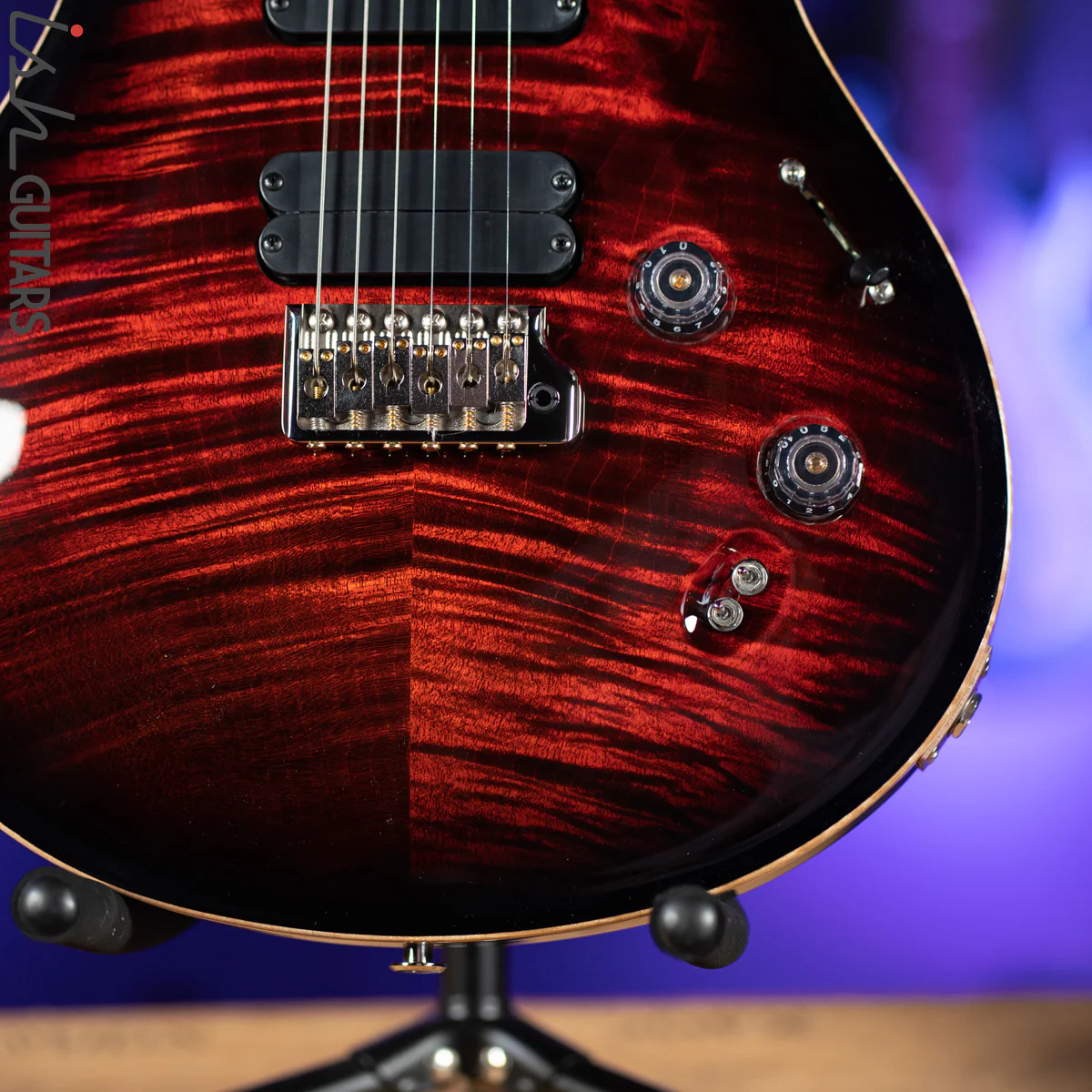 PRS 509 Electric Guitar Fire Red Smoked Burst - Image 4
