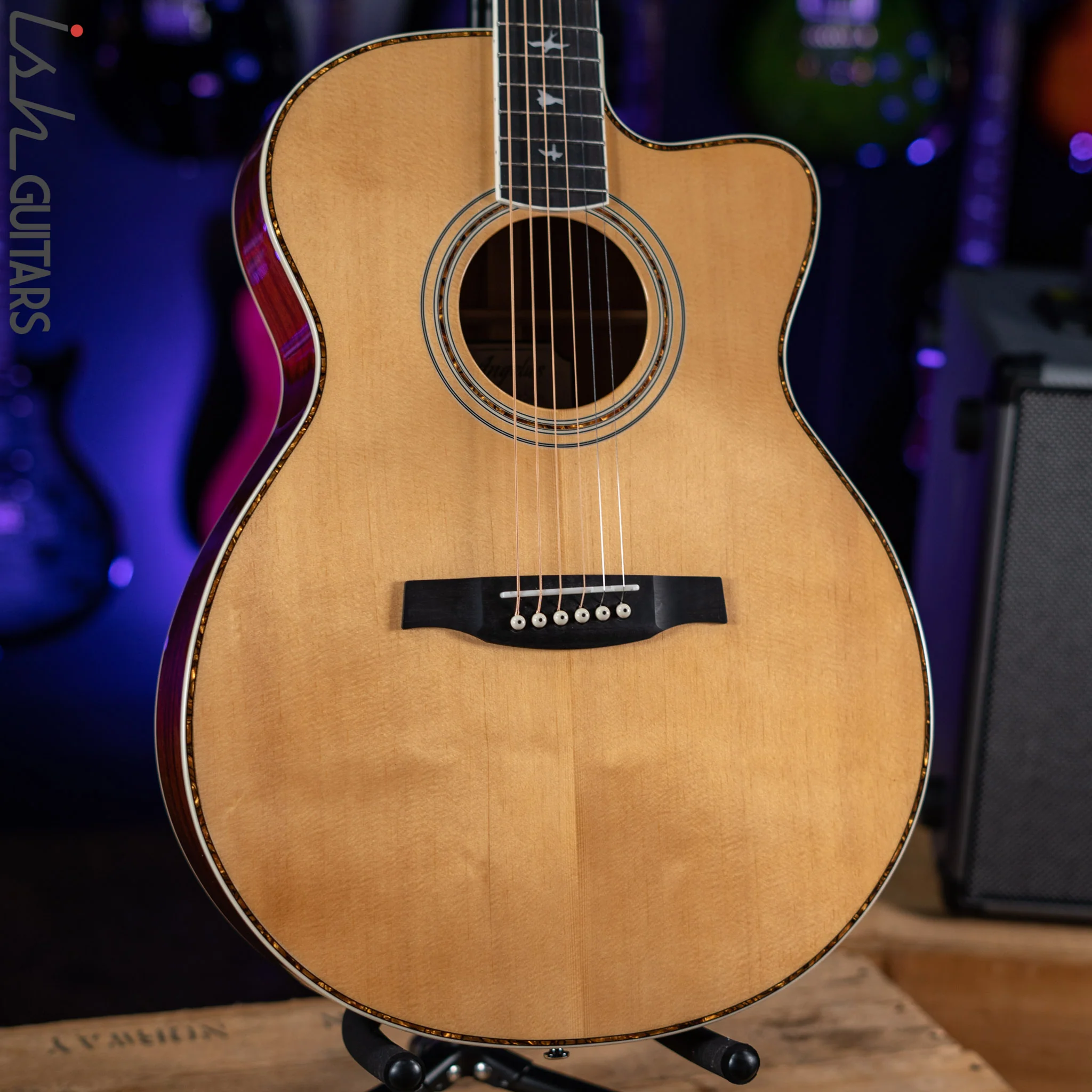 PRS SE Angelus A40E Acoustic Electric Guitar Natural Demo - Image 2