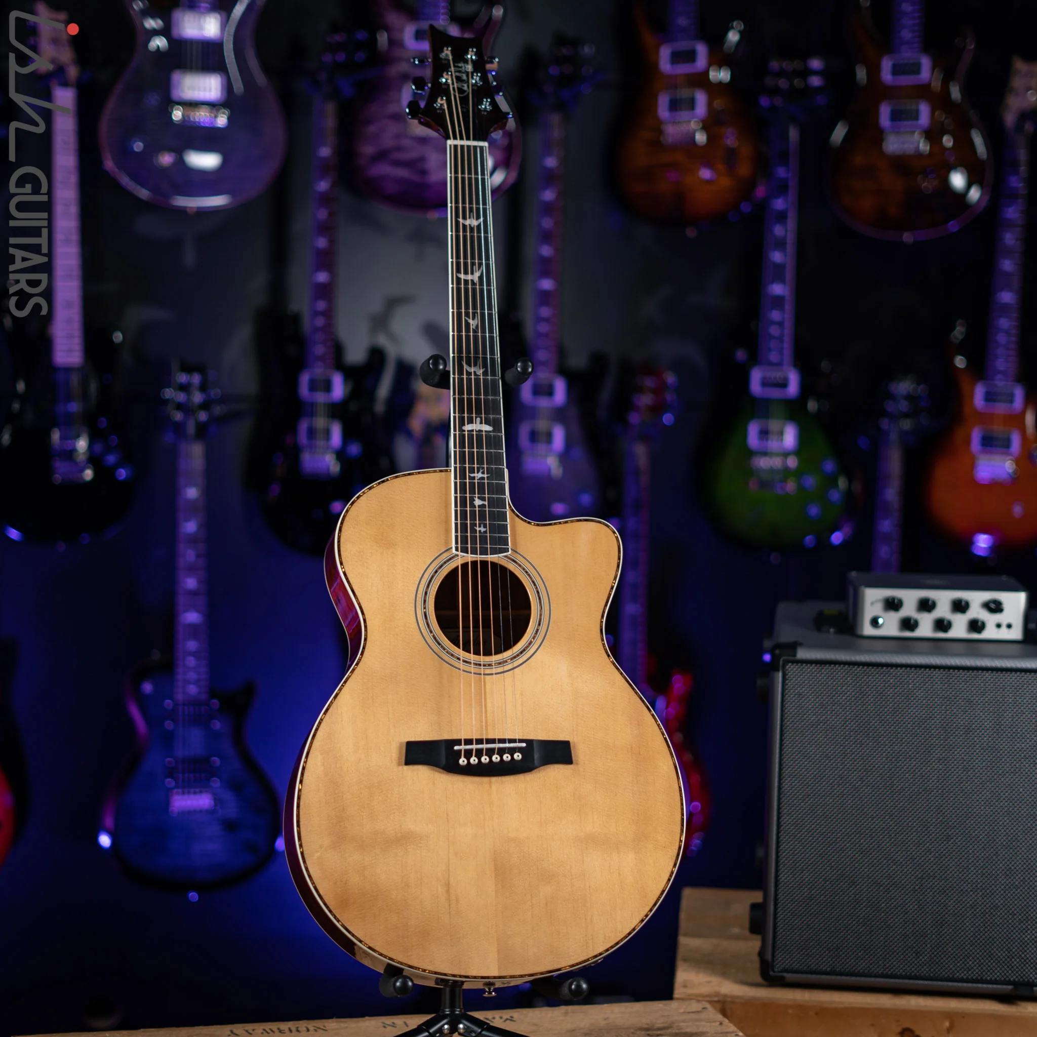 PRS SE Angelus A40E Acoustic Electric Guitar Natural Demo - Image 3