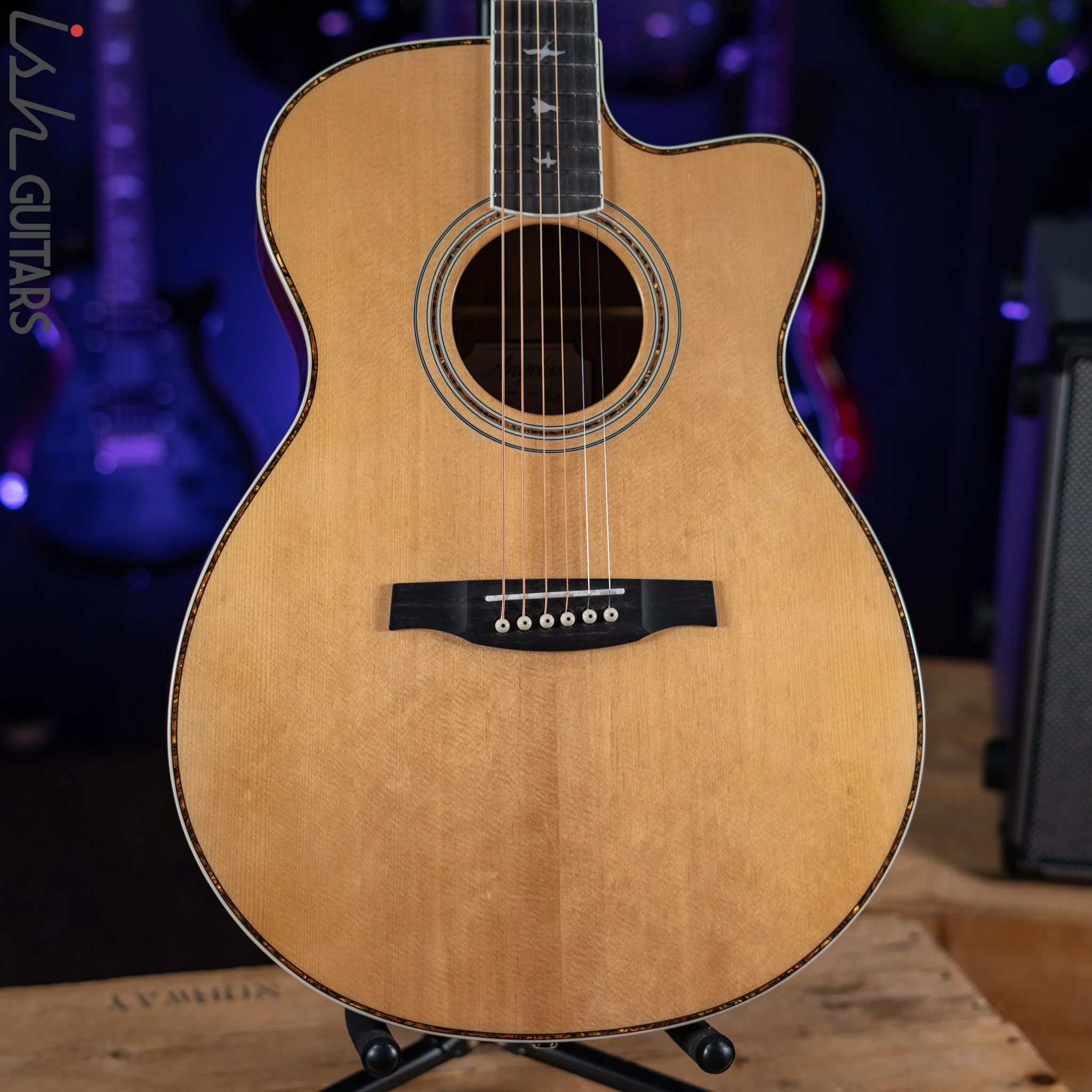 2021 PRS SE Angelus A40E Acoustic Electric Guitar Natural - Image 2