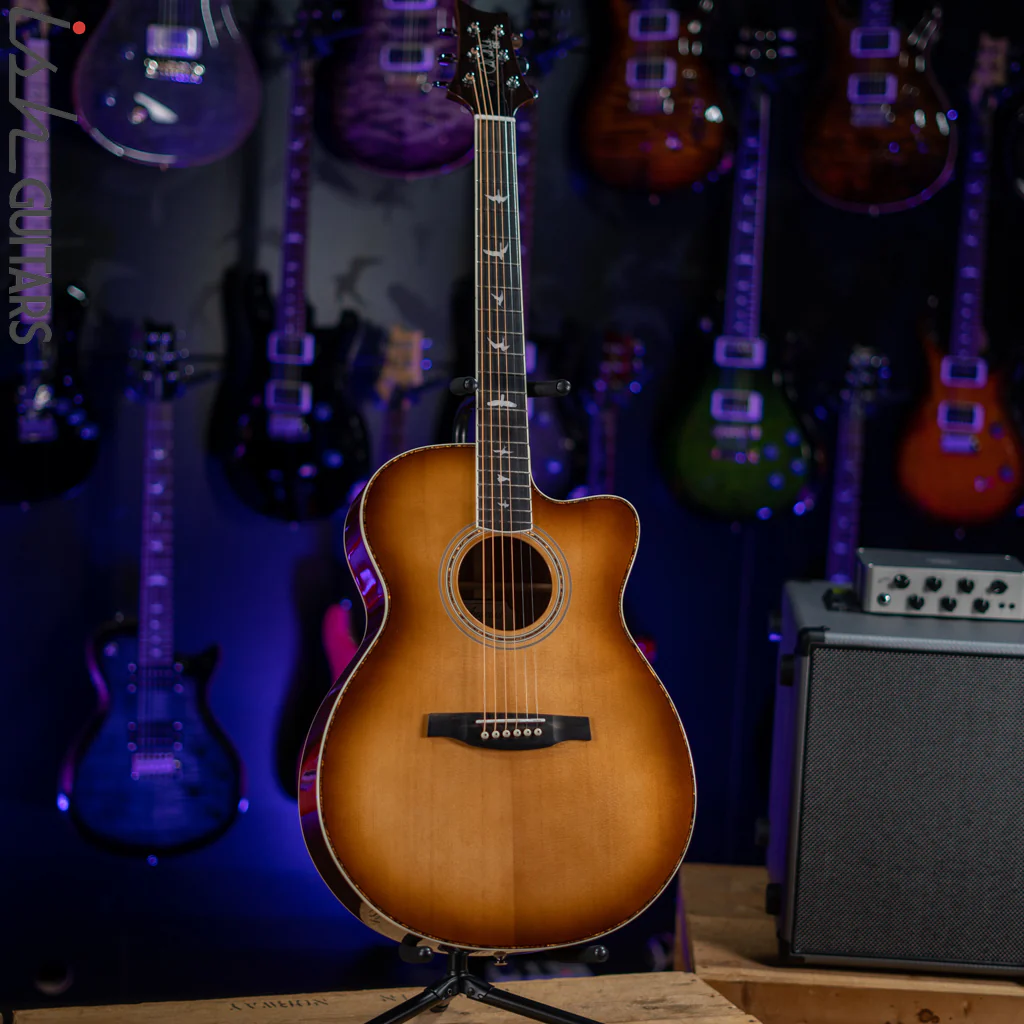 PRS Angelus A40E Acoustic-Electric Guitar Tobacco Sunburst - Image 2