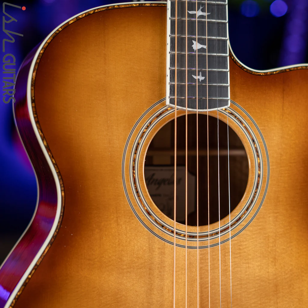 PRS Angelus A40E Acoustic-Electric Guitar Tobacco Sunburst - Image 3