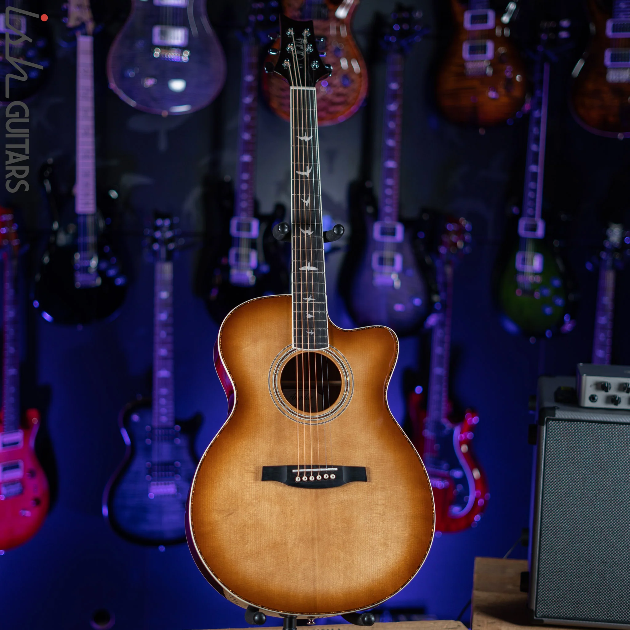 2021 PRS Angelus A40E Acoustic-Electric Guitar Tobacco Sunburst - Image 3