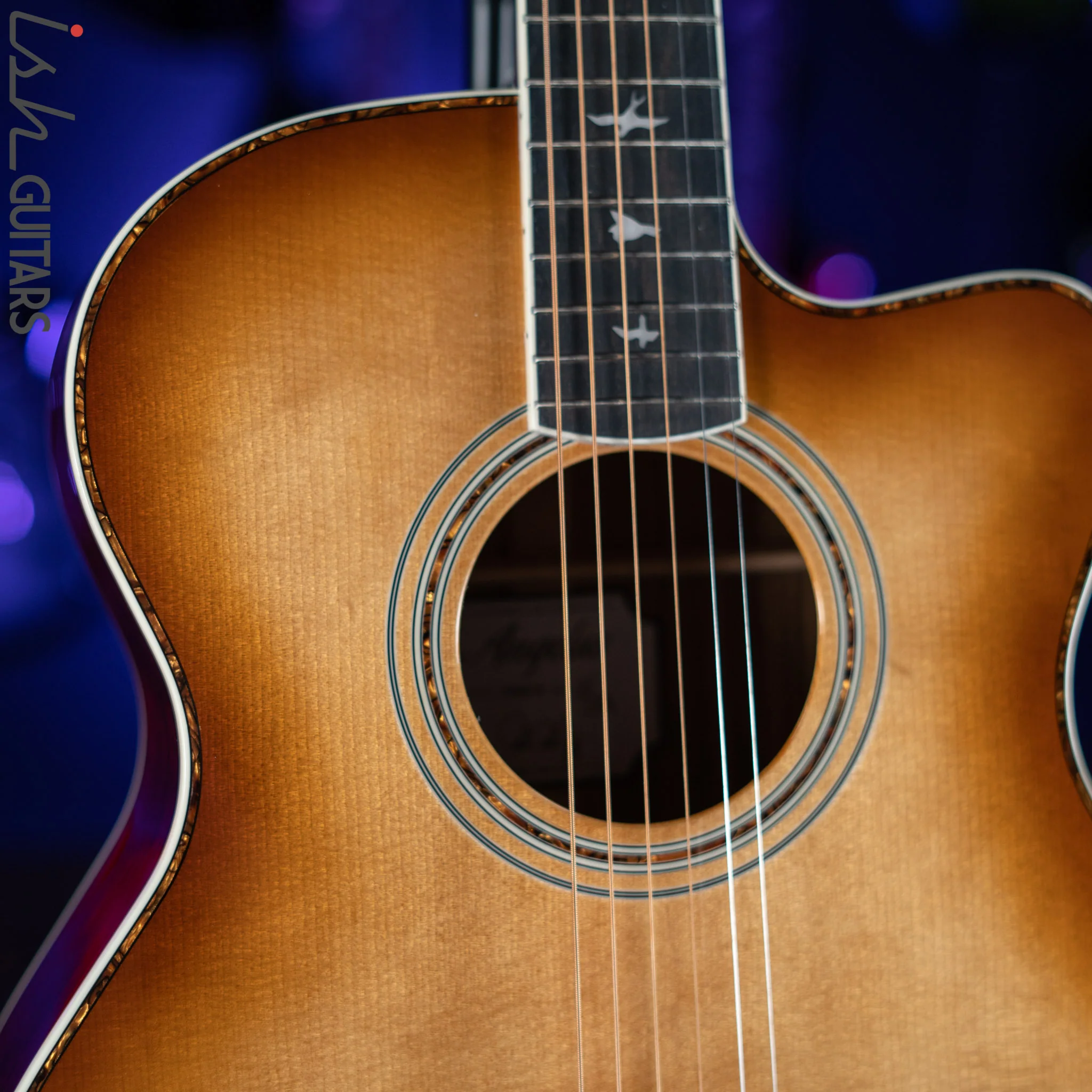2021 PRS Angelus A40E Acoustic-Electric Guitar Tobacco Sunburst - Image 4