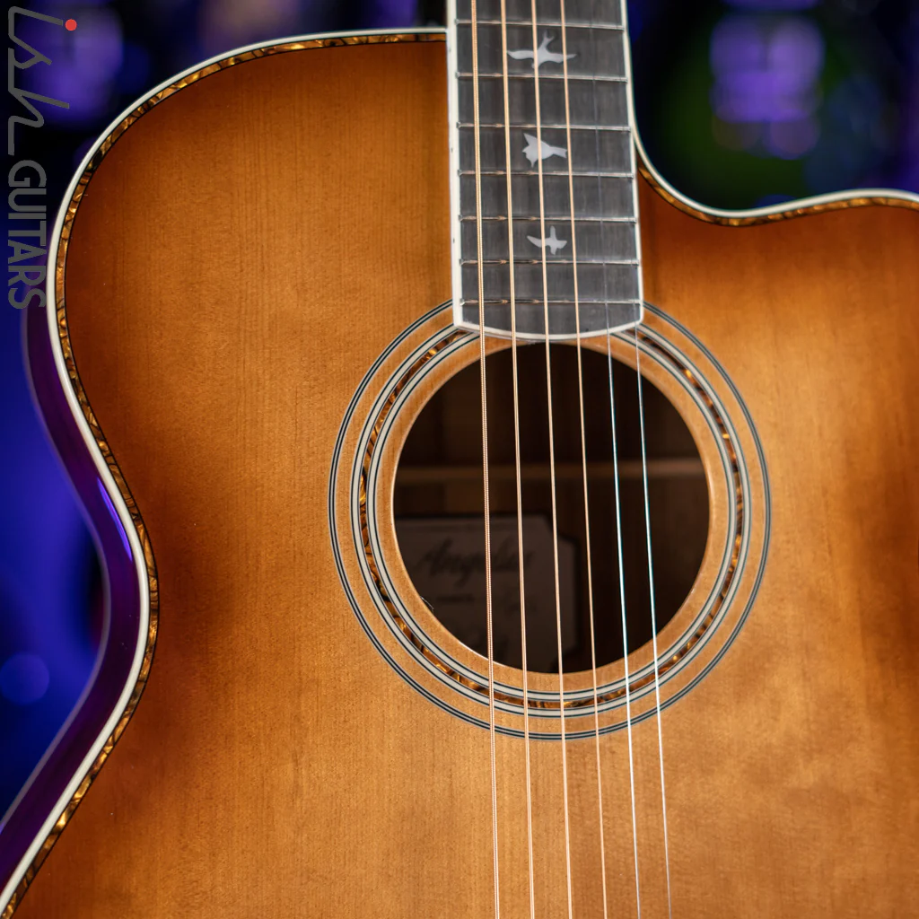 PRS Angelus A40E Acoustic-Electric Guitar Tobacco Sunburst - Image 4