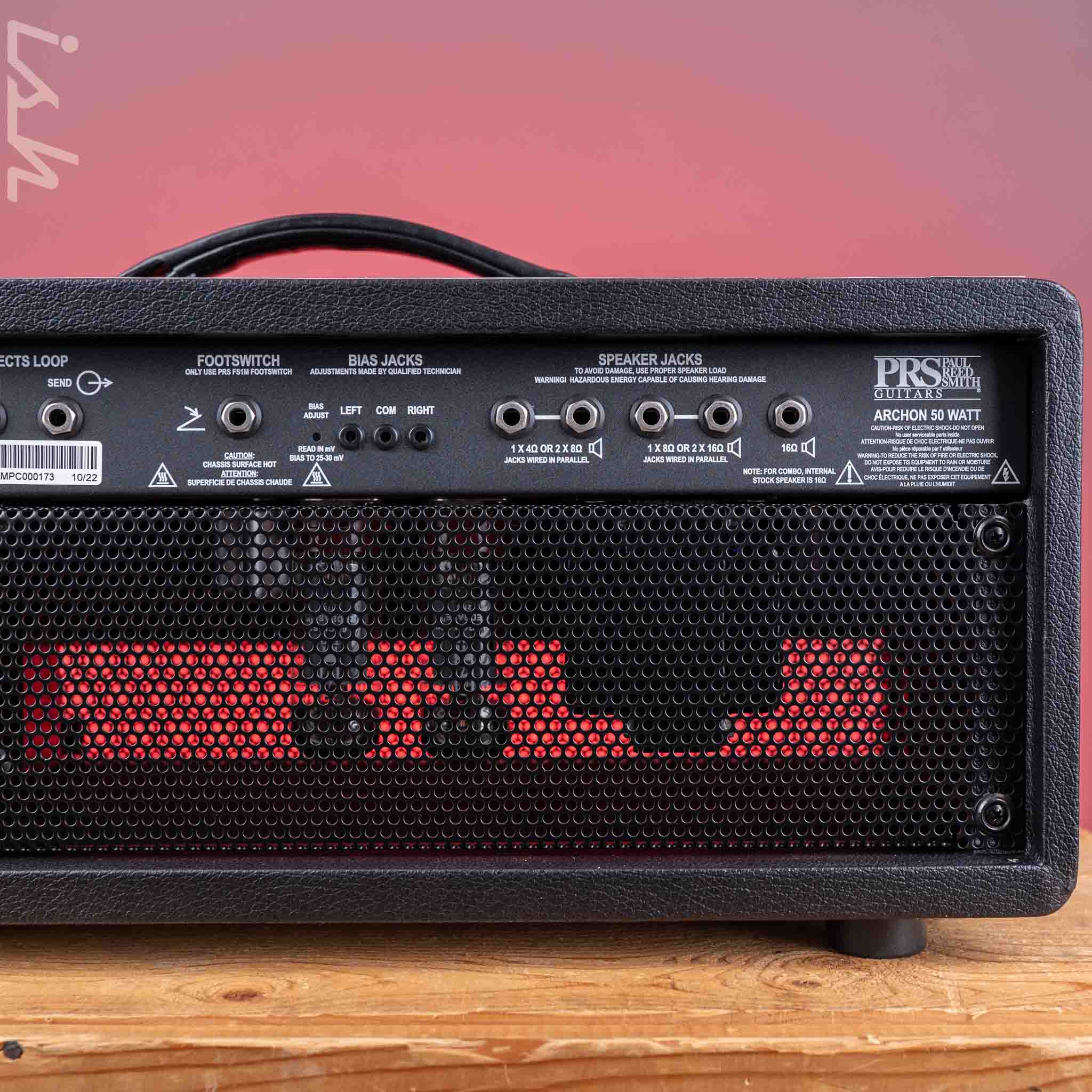 PRS Archon 50 50W Tube Amp Head Stealth Black Demo - Image 6