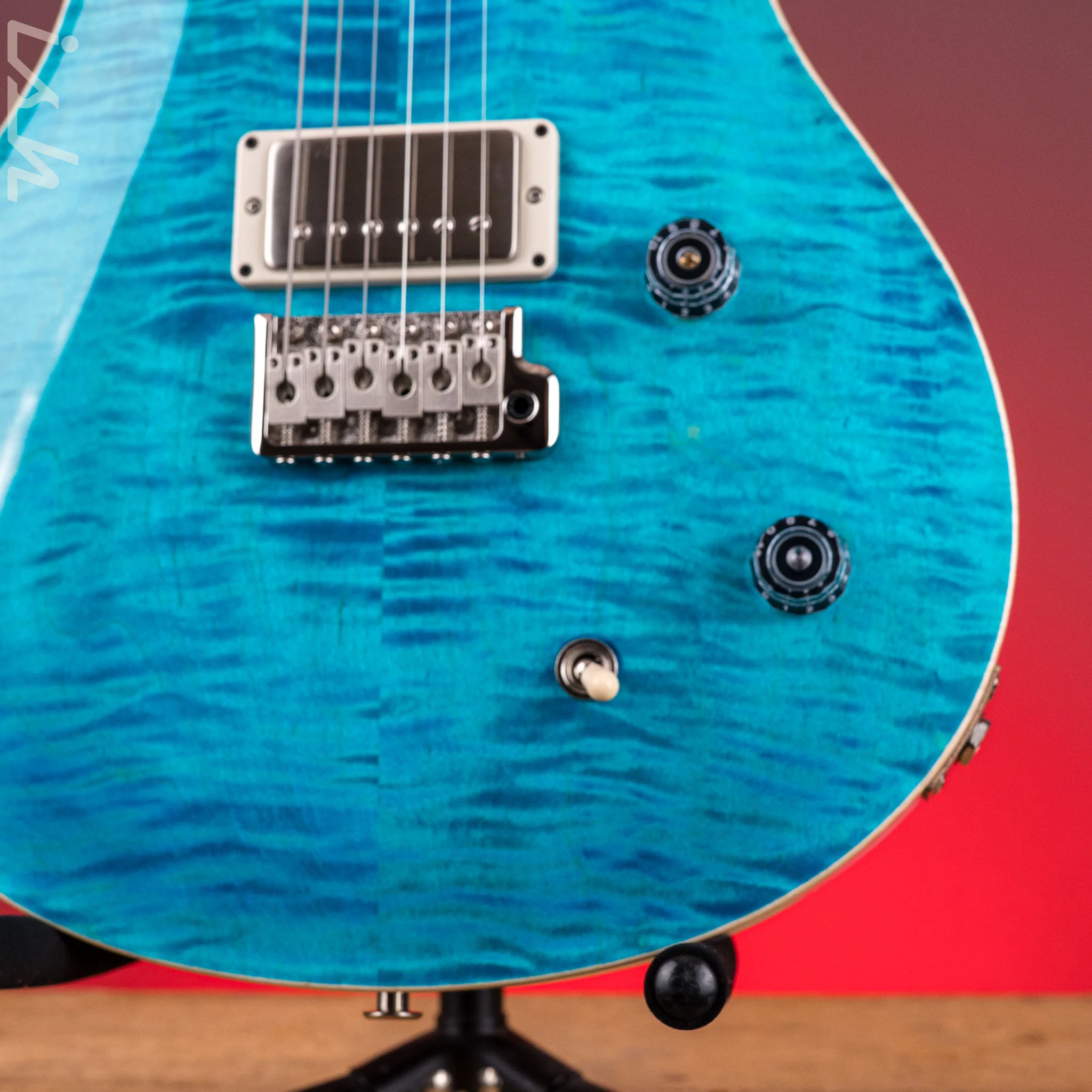 PRS CE 22 Blue Matteo w/ White Back Custom Color - Image 5