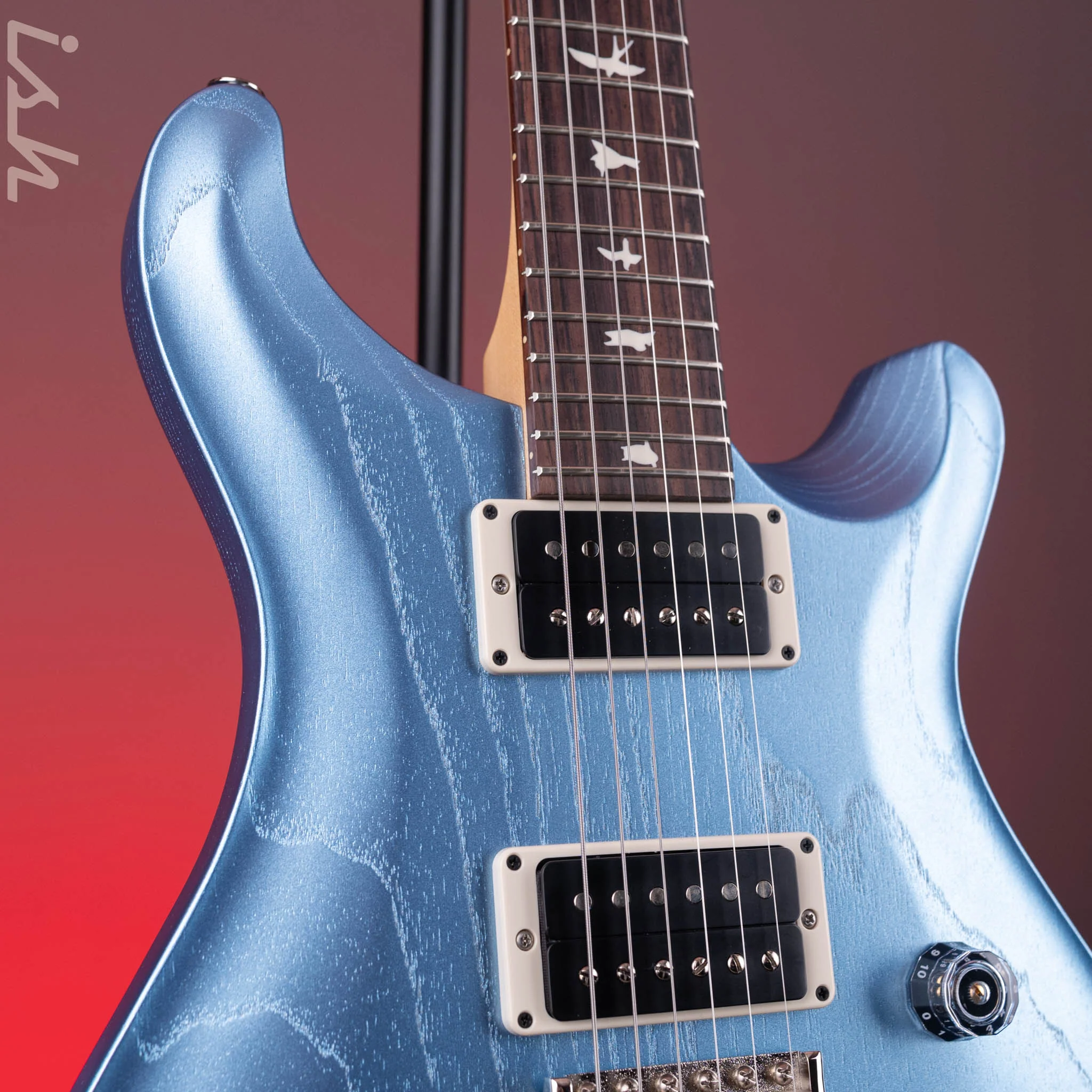 PRS CE 24-08 Swamp Ash Limited Edition Frost Blue Metallic - Image 4