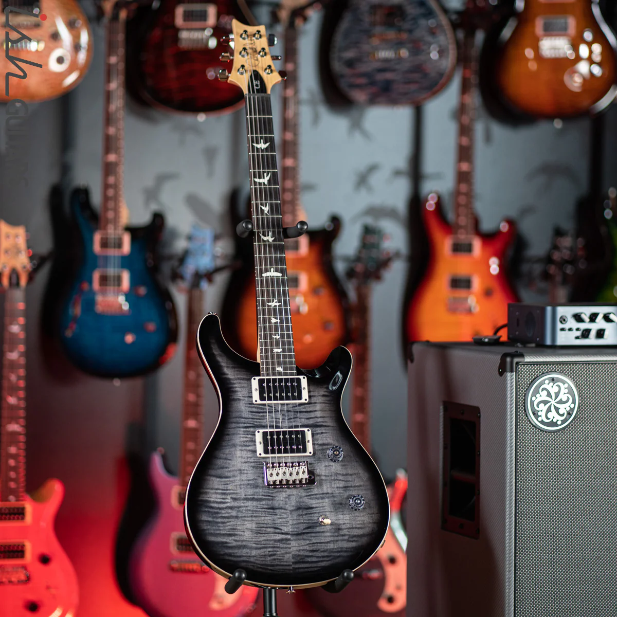 PRS CE 24 Charcoal Smoked Burst Electric Guitar - Image 2