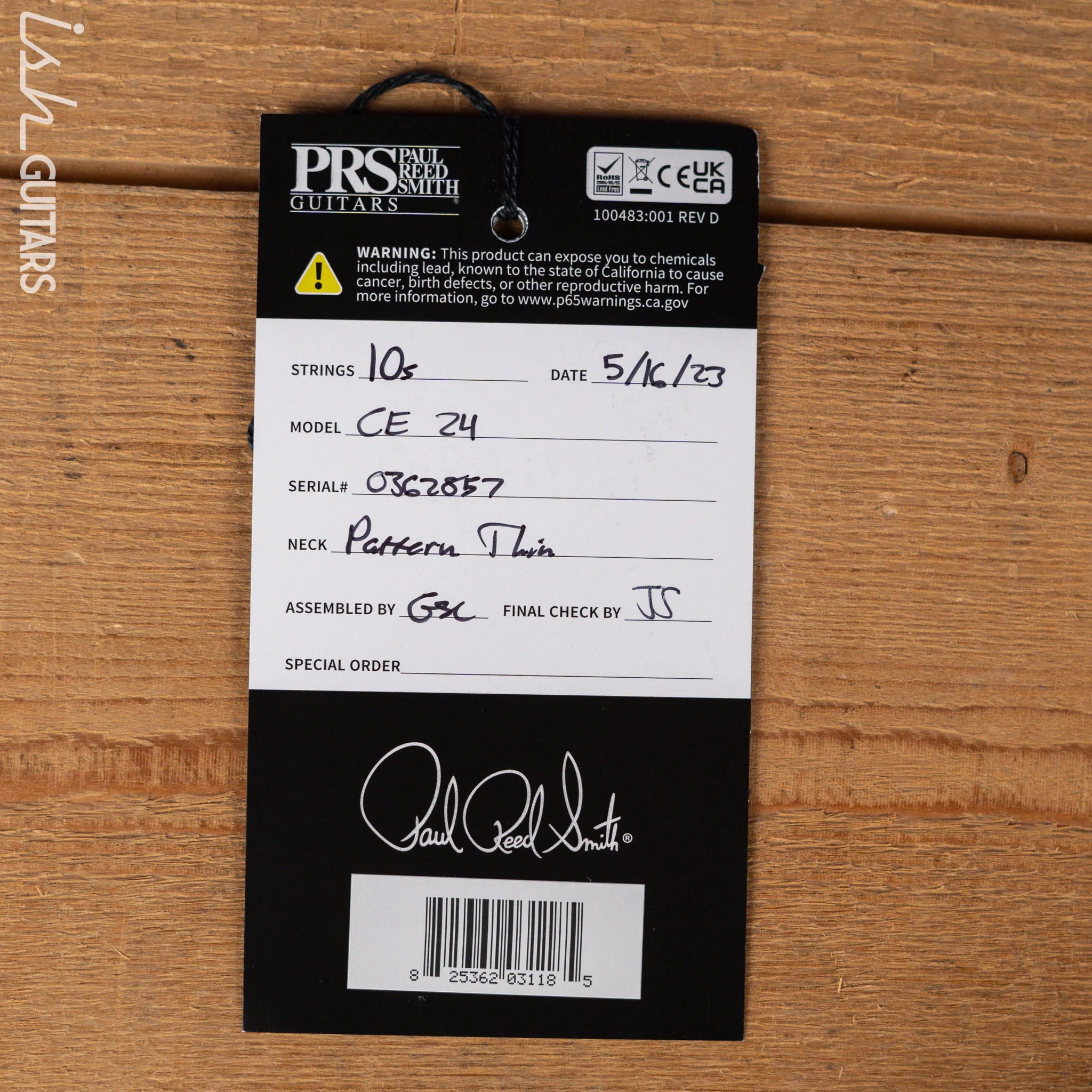 PRS CE 24 Electric Guitar Black - Image 11